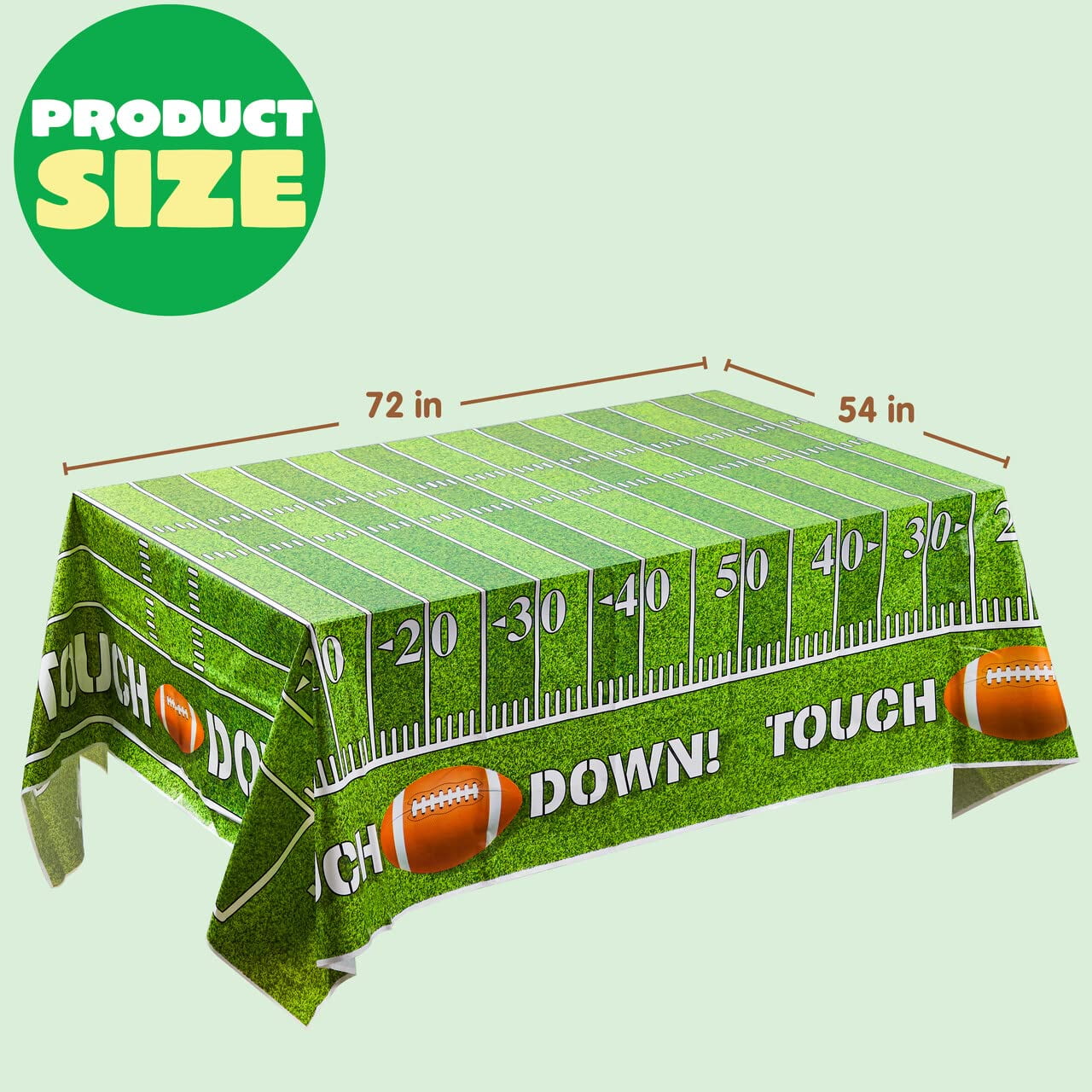2 football table covers (54 inches * 72 inches), used for football party floor cloths
