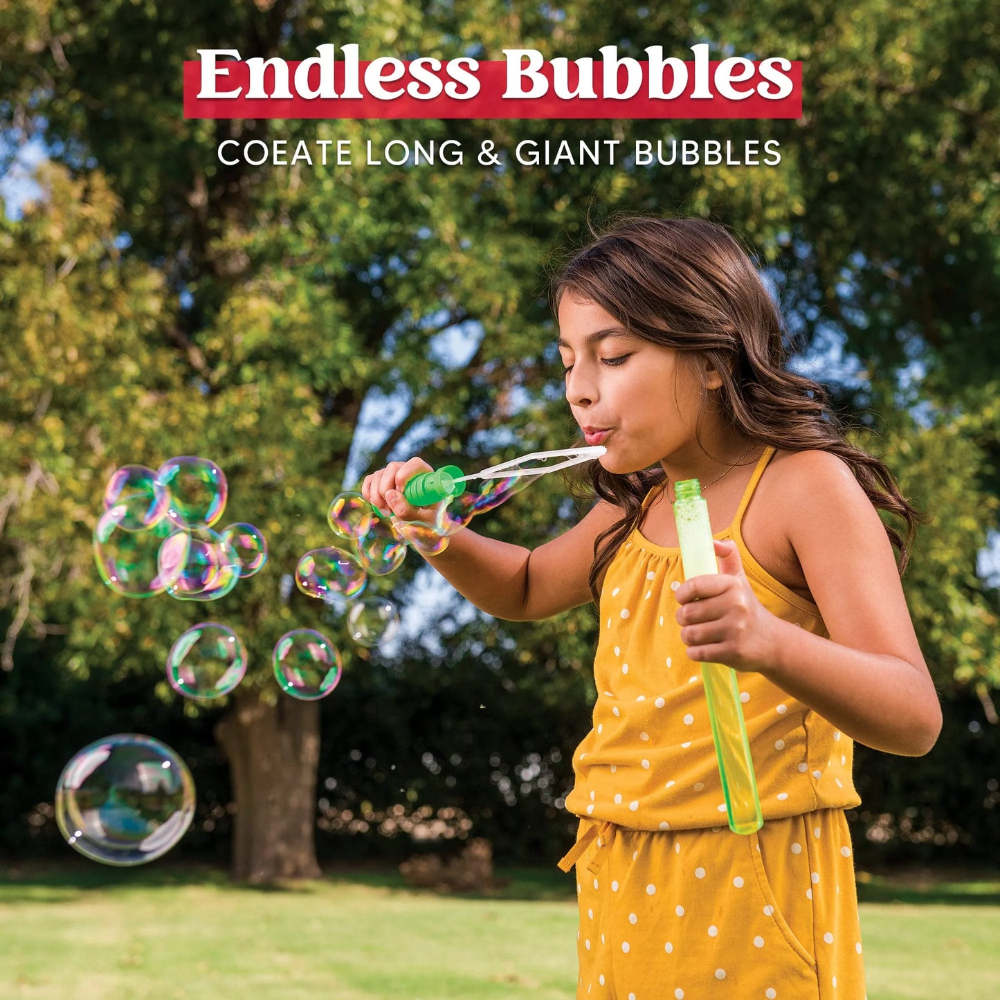 Syncfun 24 pack 14.6’’ Big Bubble Wands ,Bulk Bubble Sticks for Summer Toy, Outdoor Indoor Activity Use,Easter, Party Favors Supplies for Kids