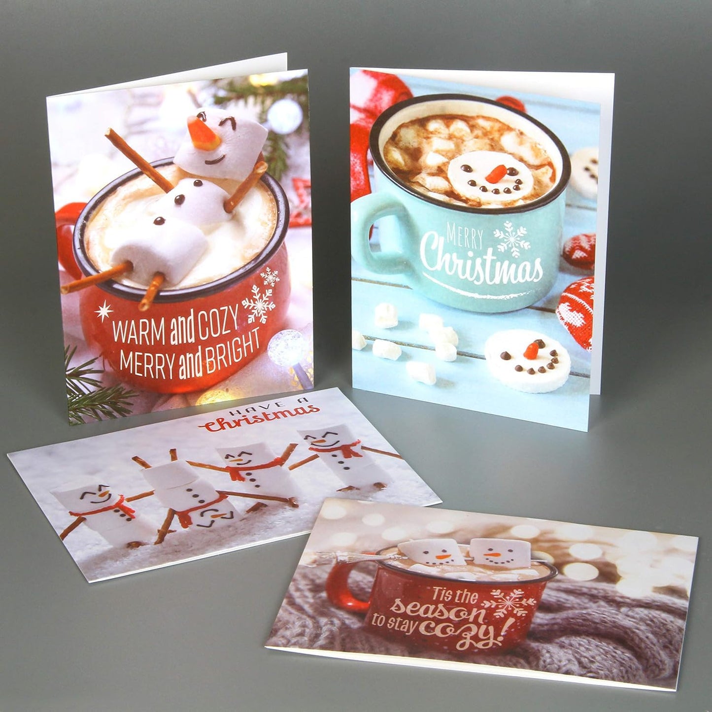 Joyfy 72 Pcs Christmas Holiday Greeting Cards with Envelopes for Winter Xmas Season Merry Christmas Cards, Winter Animal Collection, Wintertime Gifts Cards