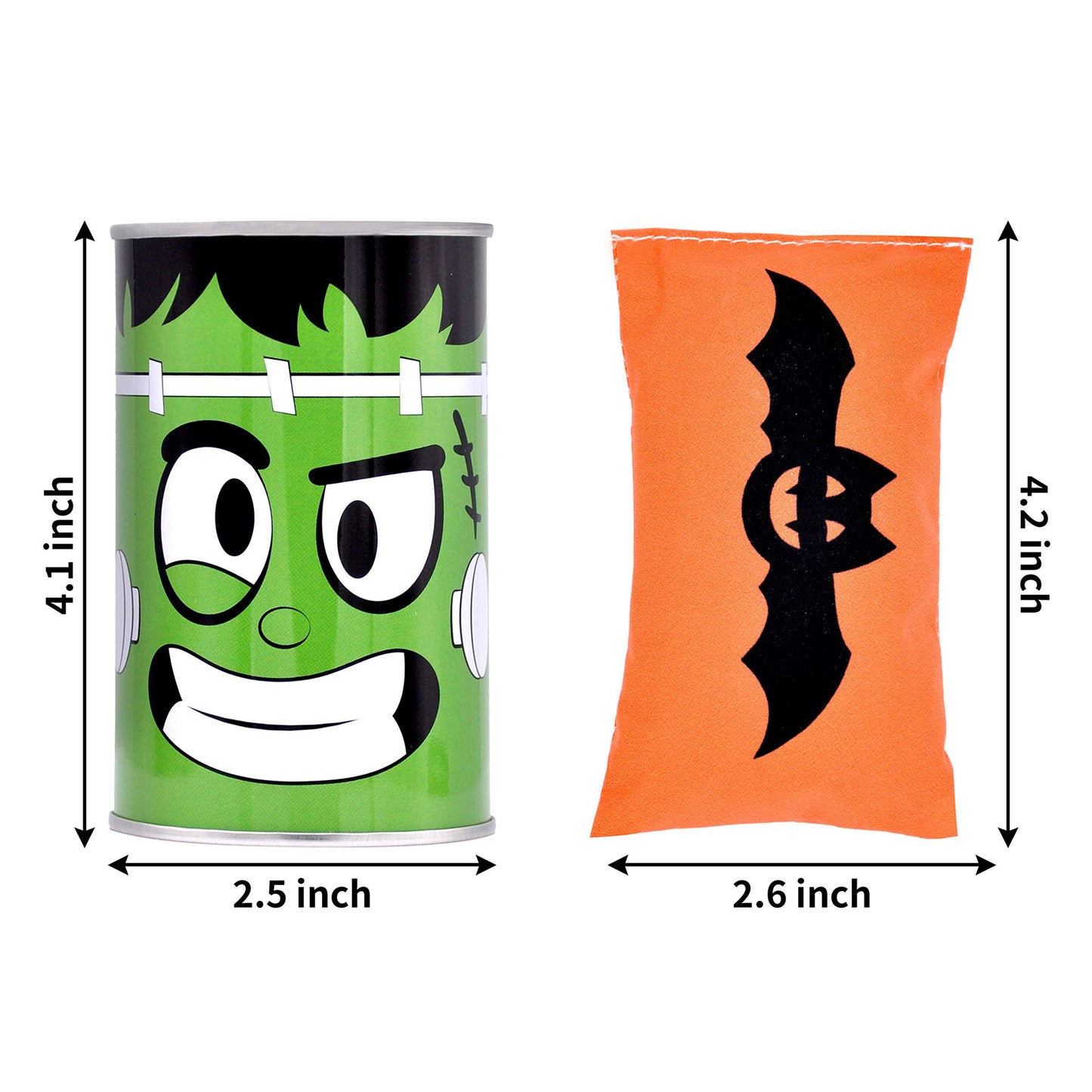 Joyfy 13 Pcs Halloween Carnival Can Bean Bag Toss Games Toys,Halloween Outdoor Party Games for Kids,Halloween Activities Prizes,Party Favors