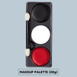 Joyfy 7 oz Halloween Makeup Palette,Halloween Face Painting Kit SFX Makeup with Double-headed Brush for Zombie Vampire Cosplay for Adult Kids