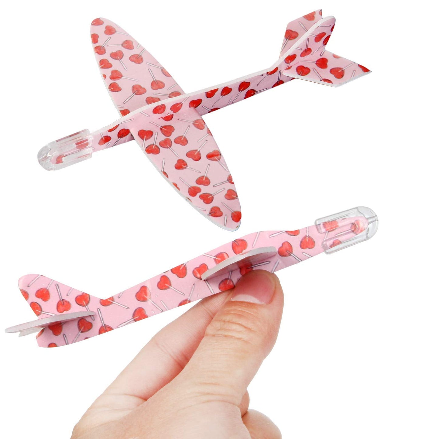 28 Packs Valentines Day Cards with Foam Airplanes for Kids, Valentines Exchange Cards with Boxes for Boys Girls, Valentines School Classroom Party Favors