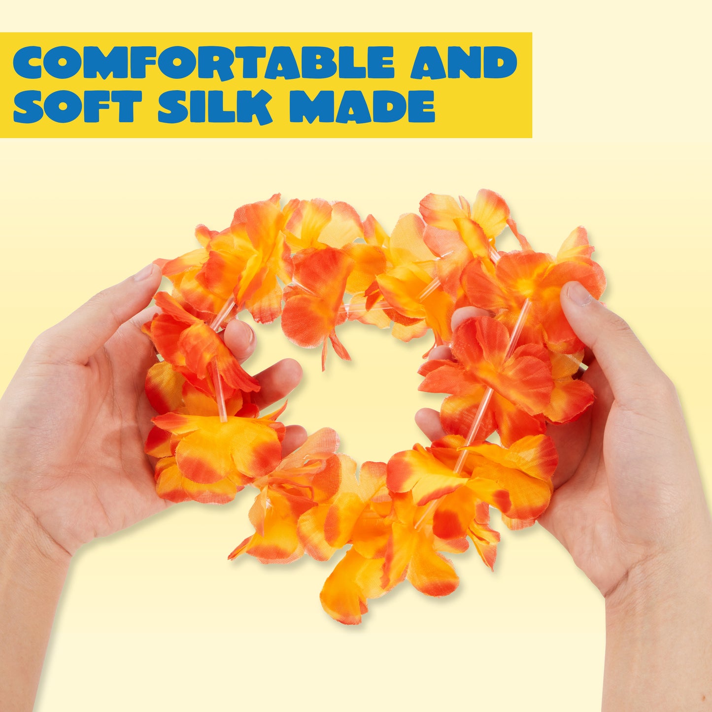 SYNCFUN 12 Pcs Hawaiian Leis Colorful Tropical Flower Leis Luau Party Supplies Beach Party Decorations Wedding Favors Necklaces for Summer Party