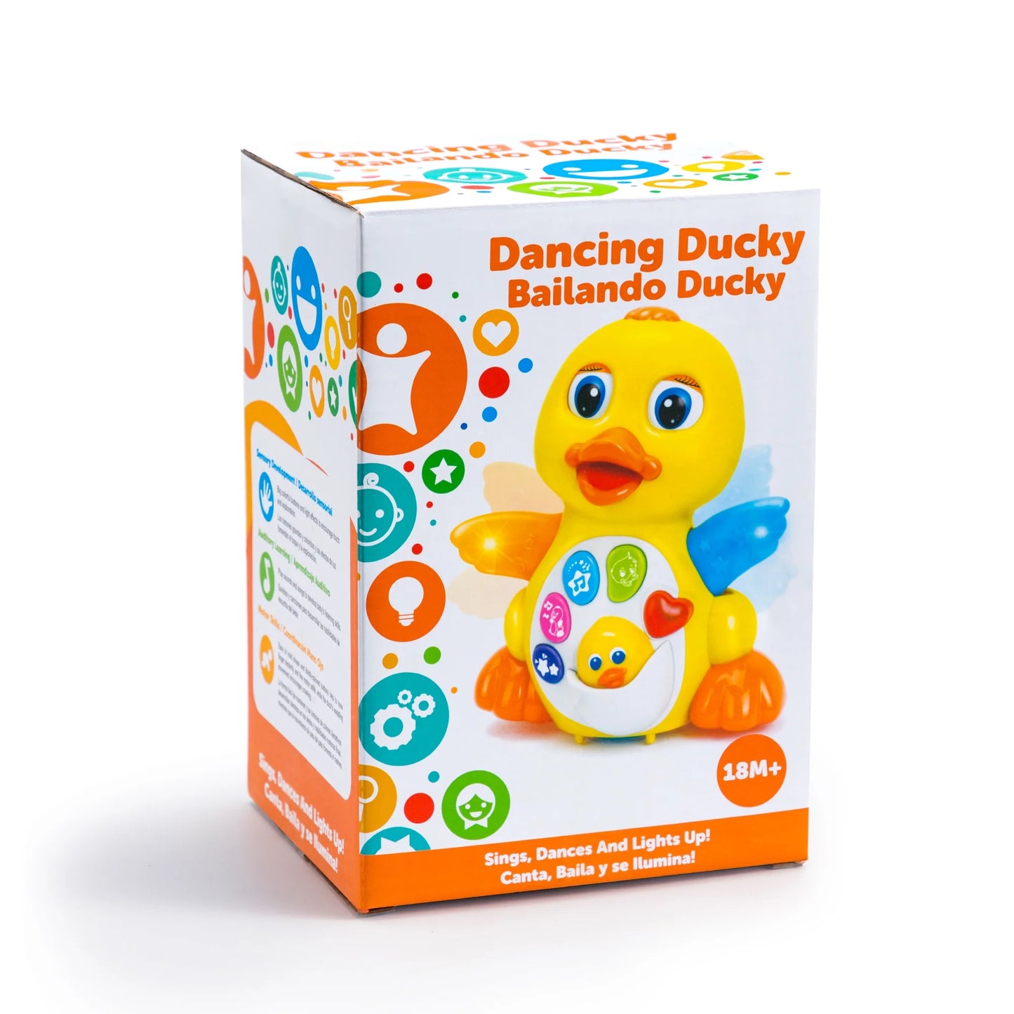 SYNCFUN Musical Toys for Toddlers 1 2 3 Year Old, Dancing Walking Duck Toy with Music and Lights, Learning Toy for Baby Kids