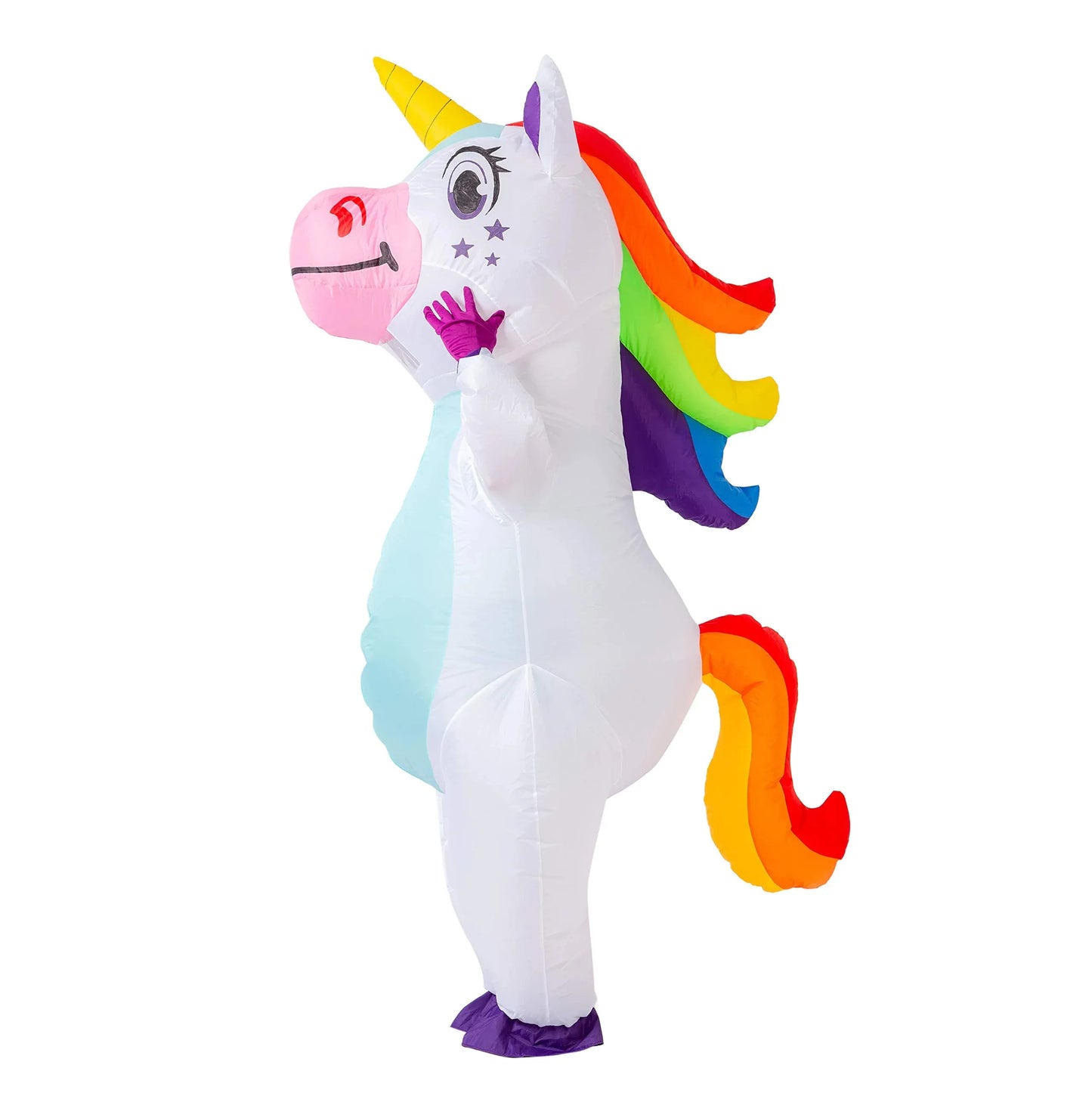 Syncfun Inflatable Costume Full Body Unicorn Halloween Costume for Adults & Youth, Funny Air Blow Up Costumes for Halloween Party Cosplay