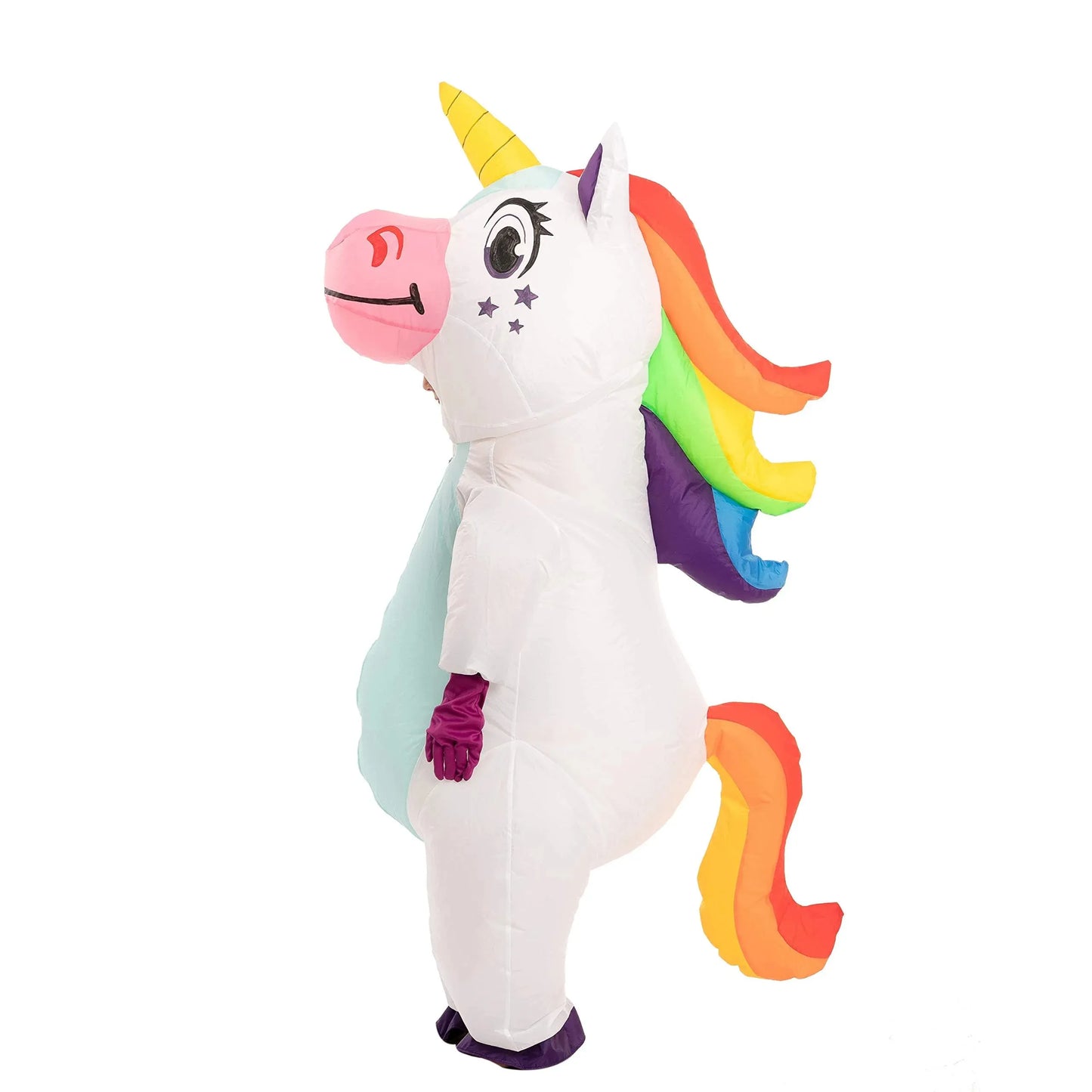 Syncfun Inflatable Costume for Kids, Full Body Unicorn Blow Up Halloween Costume for Toddlers Child (7-10yrs)