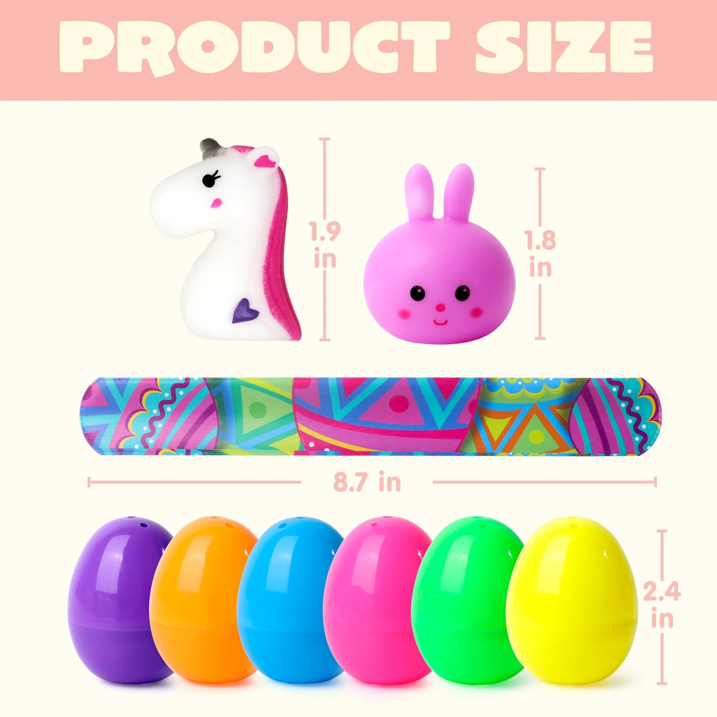 Traditional assorted eggs with novelty toys
