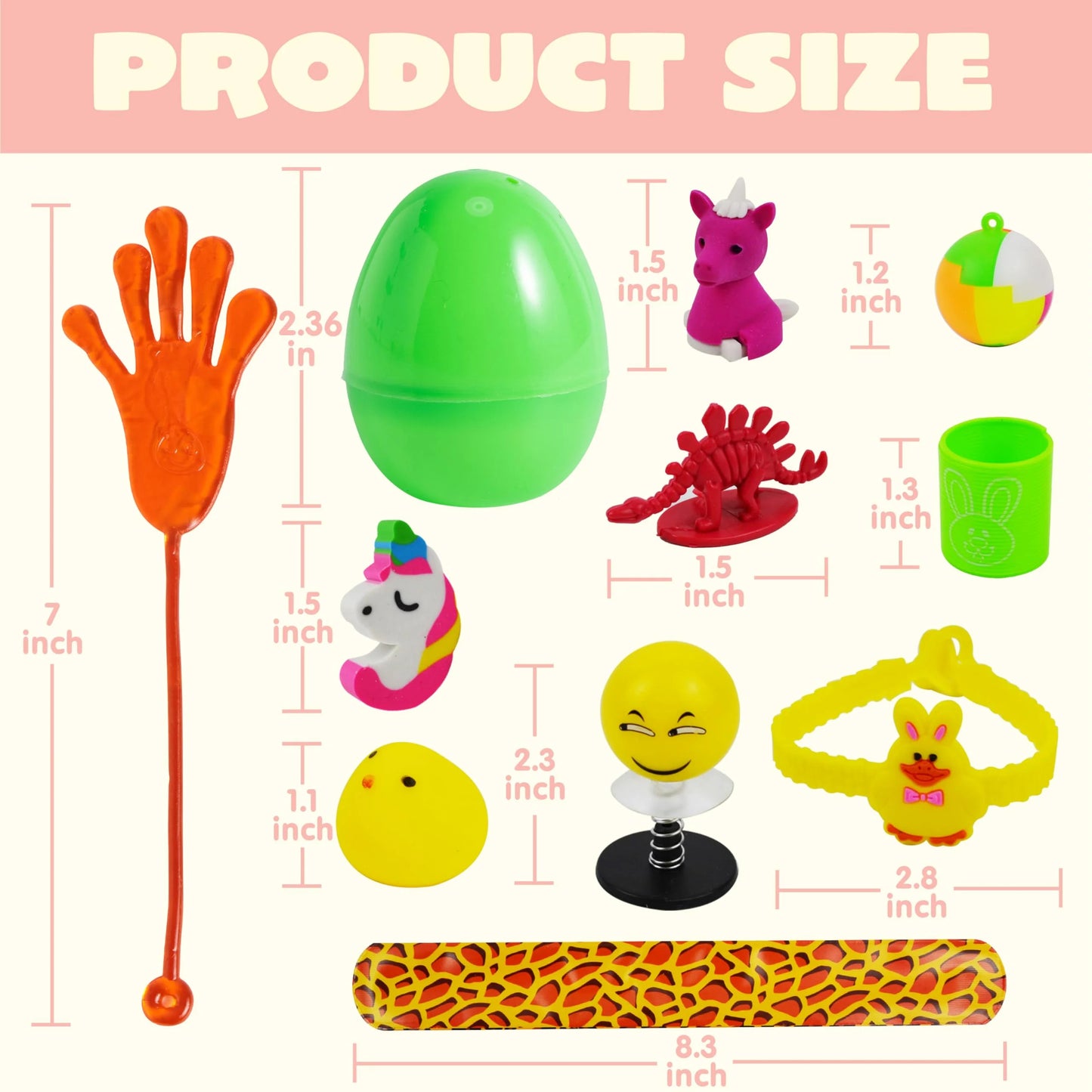 200-Piece Prepackaged Easter Eggs with Assorted Easter Egg Hunt Toys