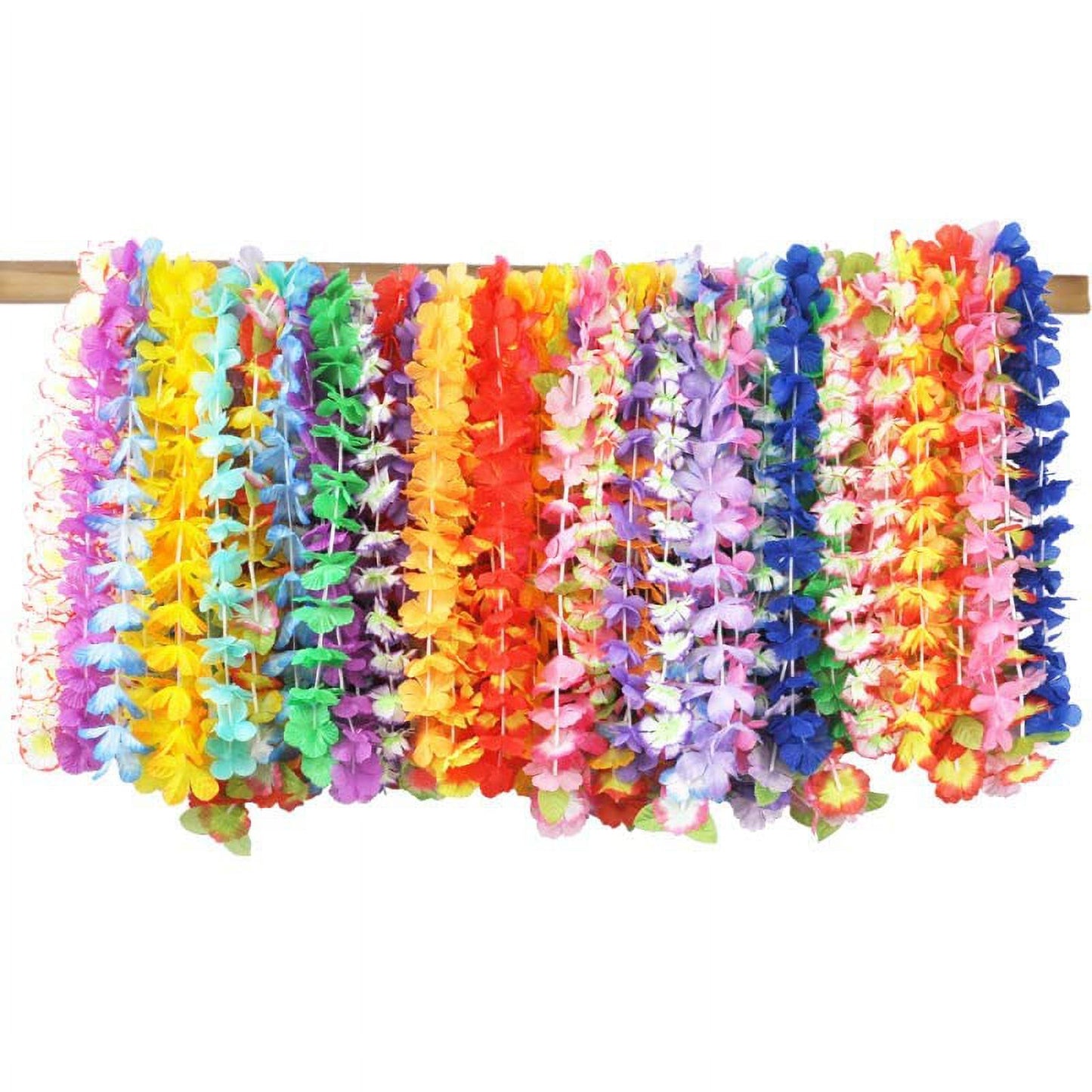 SYNCFUN 60 Pieces Luau Party Favors, Hawaiian Leis Bulk Birthday Holiday Party Supplies