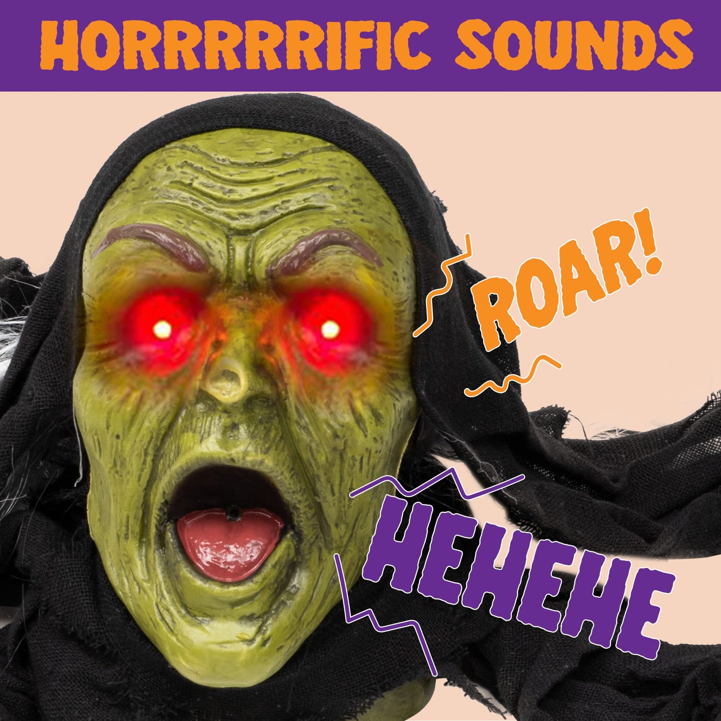JOYIN Halloween Décor Groundbreaker Zombie with Sound and Flashing Eyes for Yard Decorations
