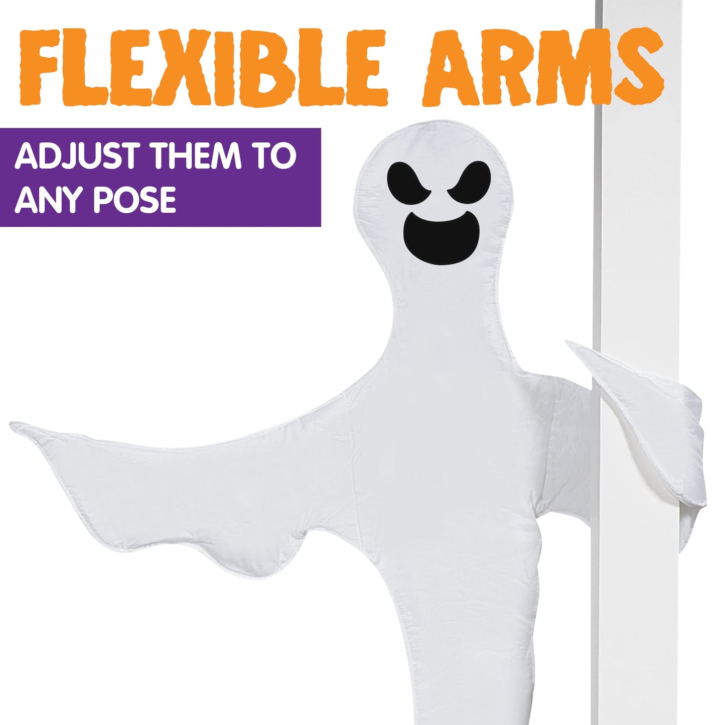 Joyfy 53 inch Halloween Ghost Decoration,Halloween Indoor Outdoor Yard Fall Porch Decor