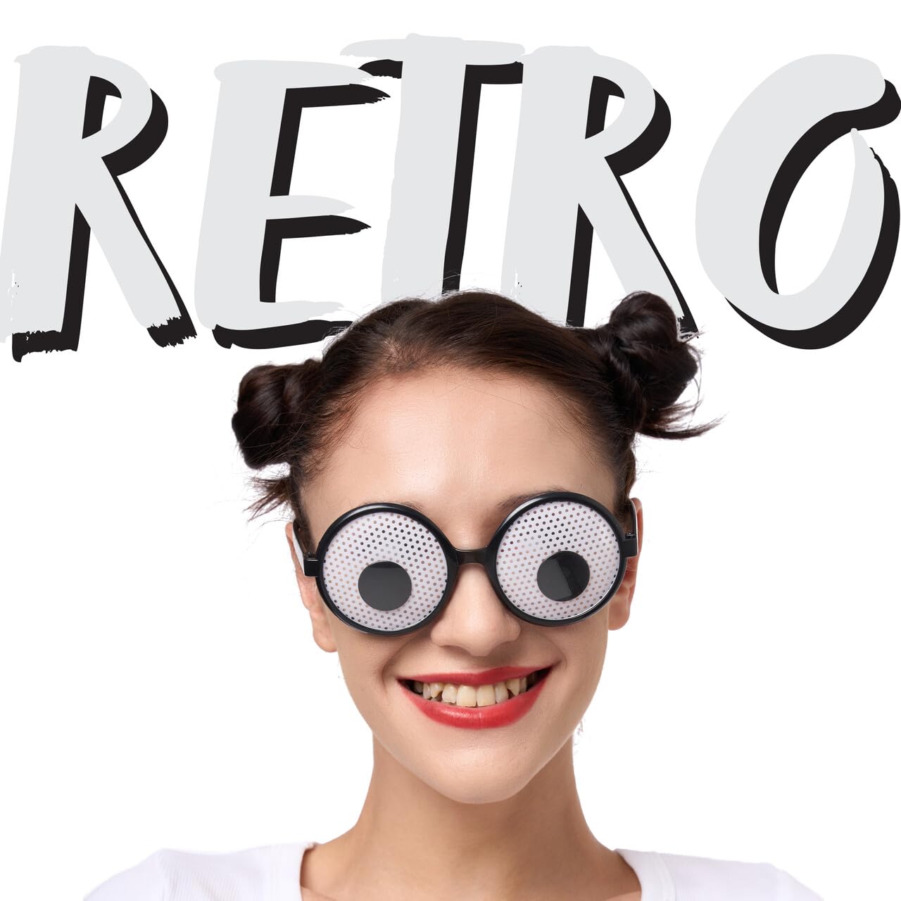 JOYIN 3 Pcs Halloween Glasses,Eyeball Glasses Amusing Wiggly Eyes Glasses Funny Glasses for Adult Posing Props Masquerade Costume Birthday Party Cosplay Supplies