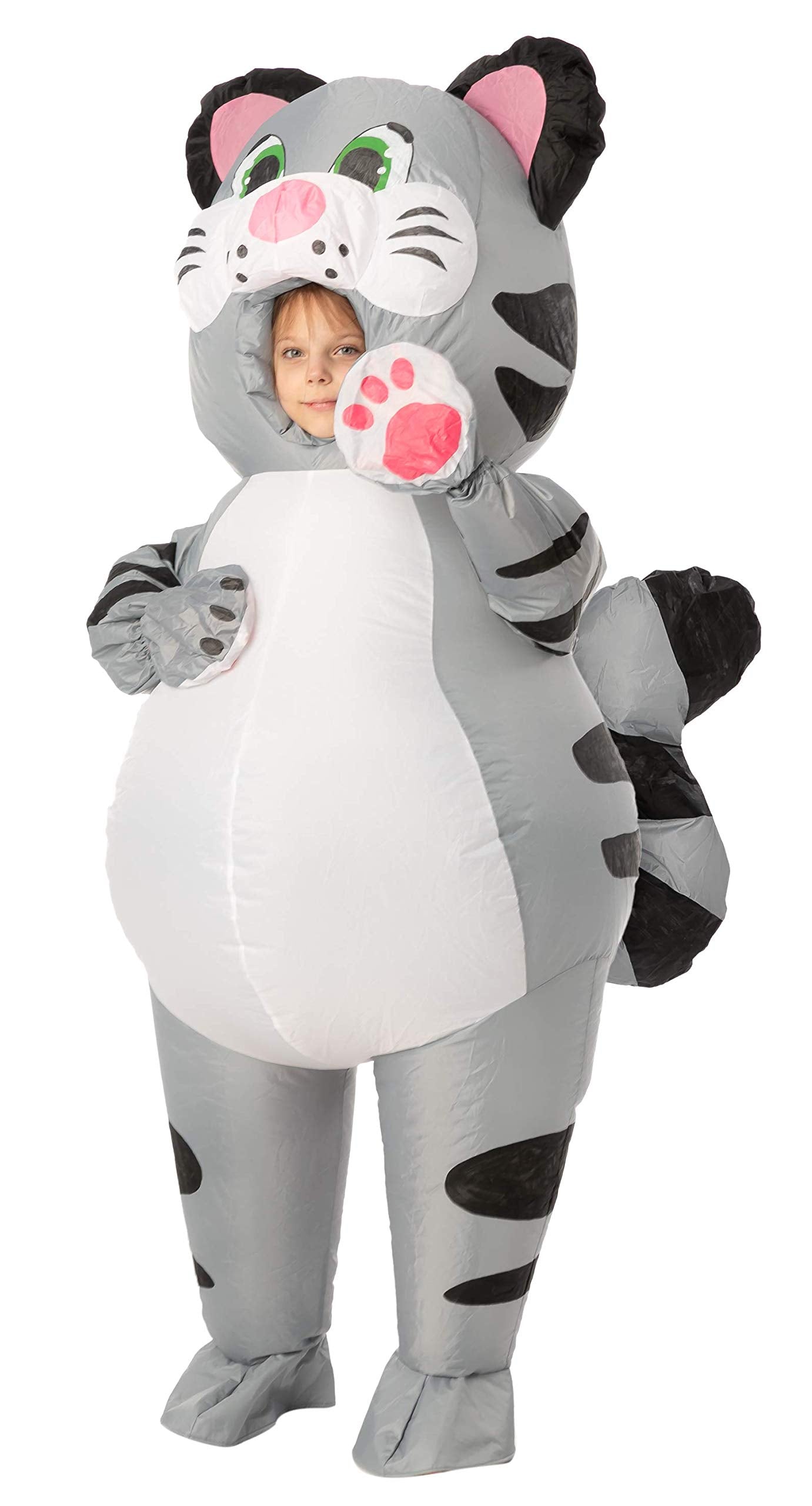 Syncfun Inflatable Costume for Kids, Kitty Cat Full Body Blow Up Costume for Halloween Party Dress Up