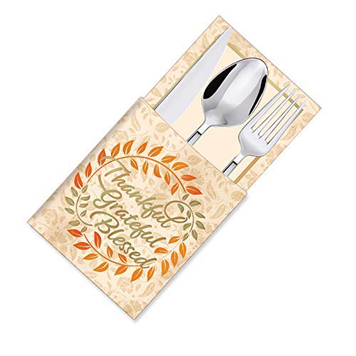 Joyfy 36 Pcs Thanksgiving Table Decorations for Cutlery Holders,Fall Party Favor Supplies