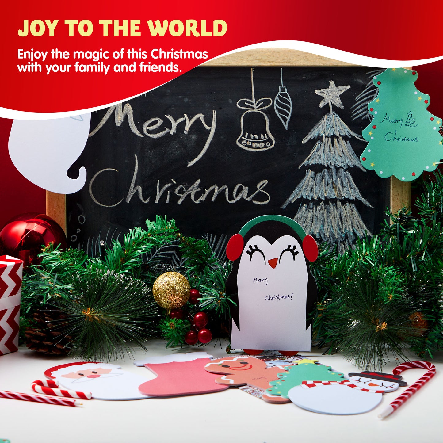 SYNCFUN Christmas Characters Notepads, 24 Packs