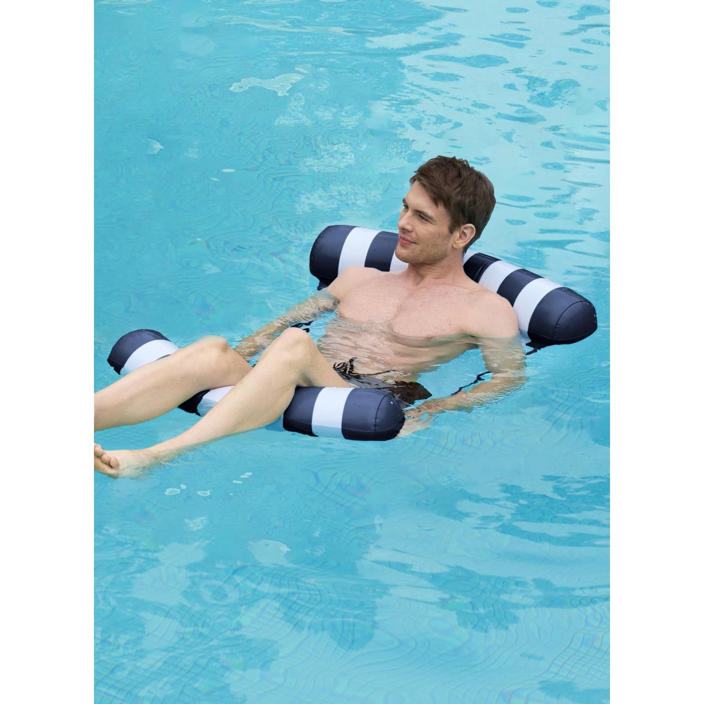 Syncfun Hammock Pool Floats Adults, 4-in-1 Multi-Purpose Inflatable Pool Floaties PVC Water Hammock Lounge