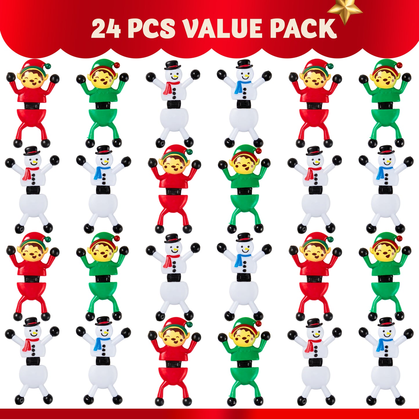 Joyfy Kids Christmas Party Favors,Climbing Man Stretchy Toys