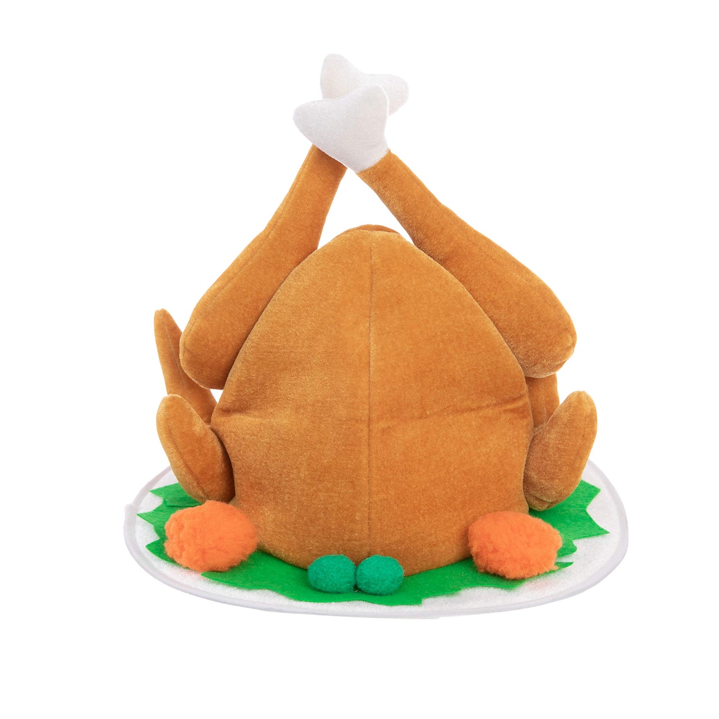 JOYIN 2 Pack Plush Roasted Turkey Hat for Thanksgiving Night Event, Dress-up Party, Thanksgiving Decoration, Role Play, Carnival, Cosplay, Costume Accessories