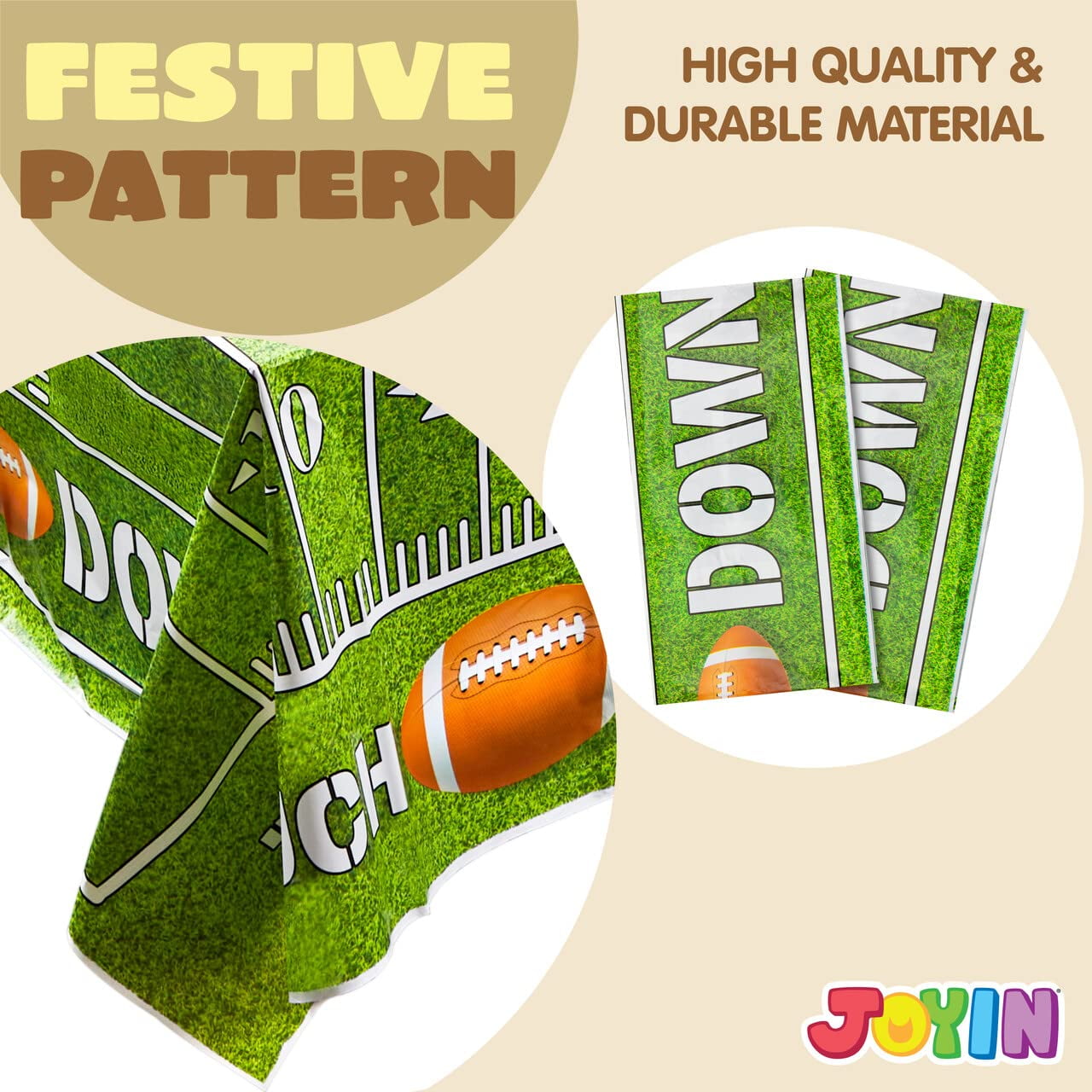 2 football table covers (54 inches * 72 inches), used for football party floor cloths