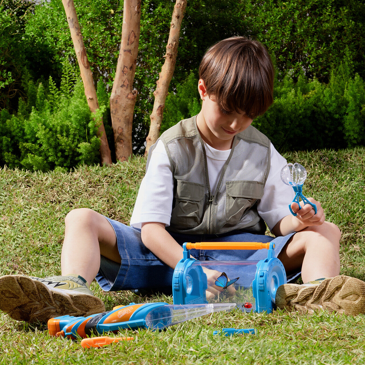 SYNCFUN Vacuum Bug Catcher, Bug Catcher Kit for Kids for Backyard Exploration, Includes Insect Casing with Magnification, Outdoor Gifts for Boys/Girls