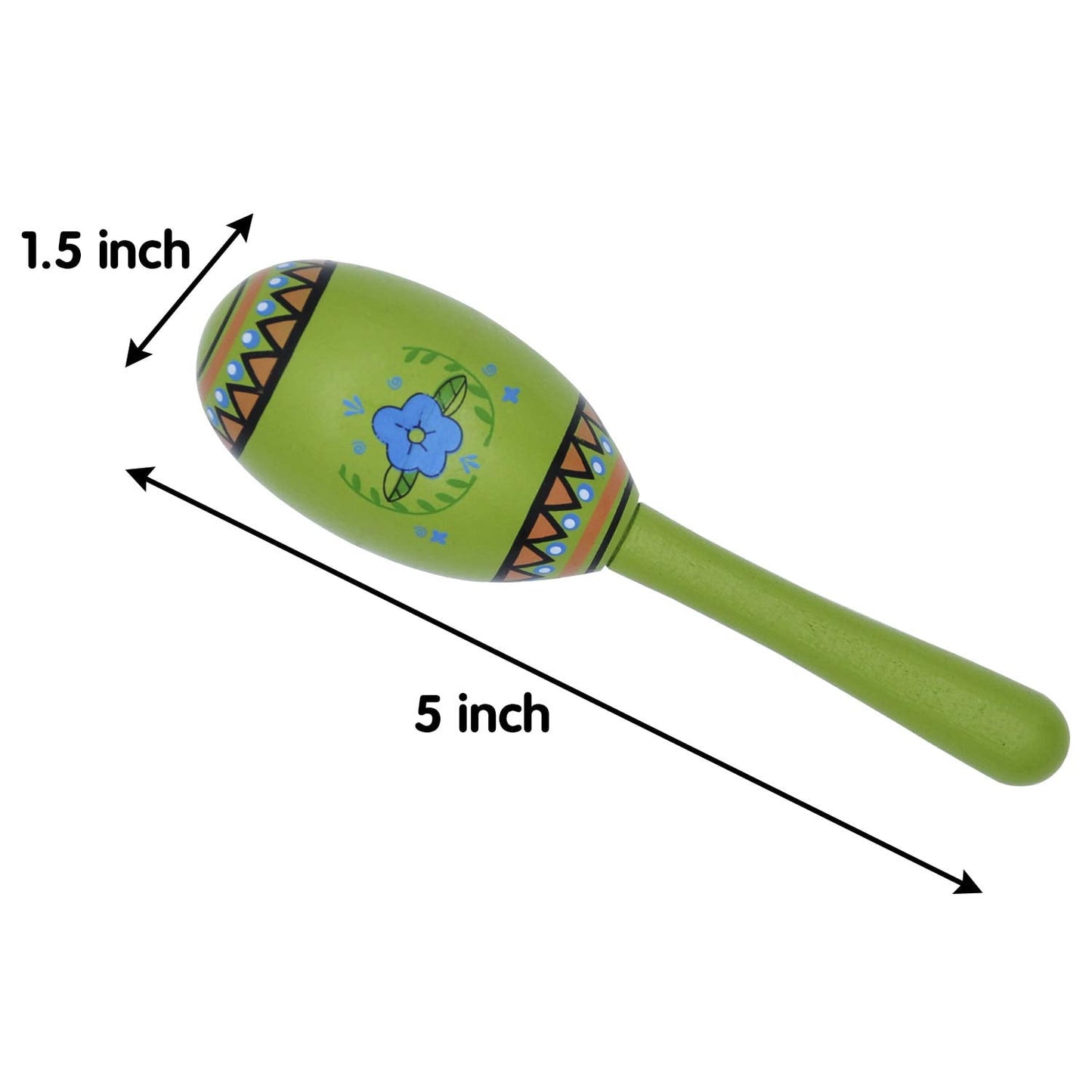 12 mini wooden carnival Maracas, 6 designed Mexican carnival noise generators, Cinco De Mayo party discounts