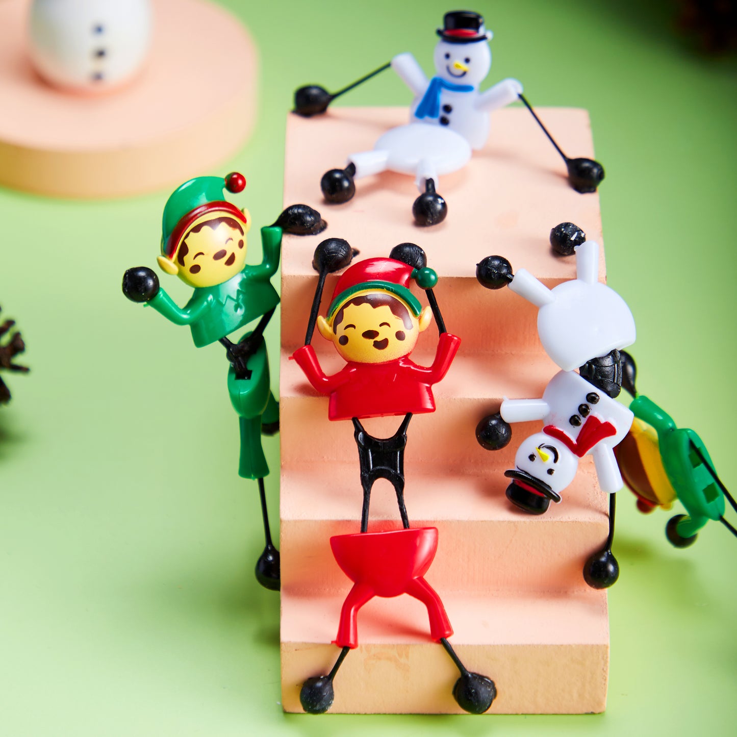 Joyfy Kids Christmas Party Favors,Climbing Man Stretchy Toys