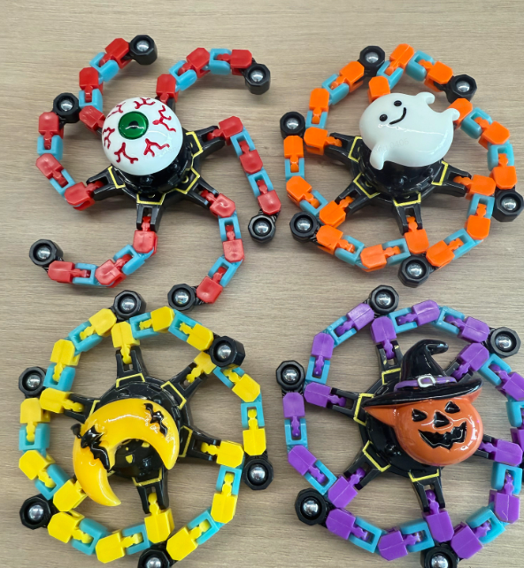 Joyfy Halloween Transformable Fidget Spinners Toys, 4 PCS