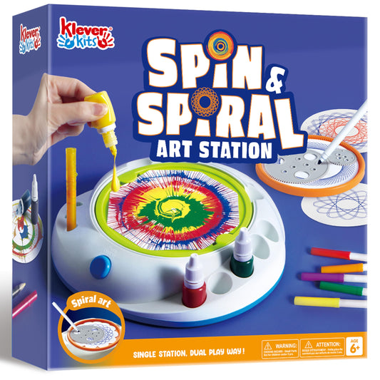 Klever Kits Paint Spin Art for Kids Painting Spinner Machine Kit Arts & Crafts Gifts for Boys Girls