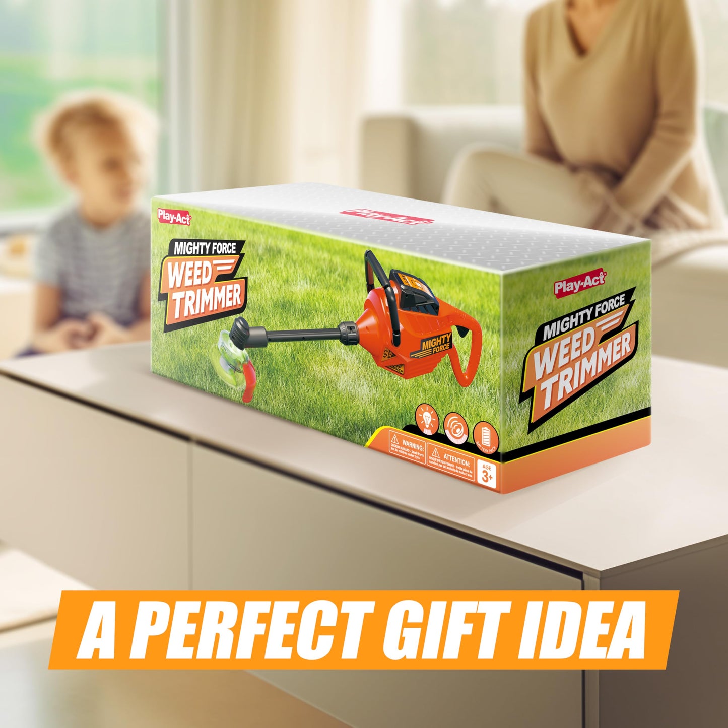 Syncfun Toddler-Friendly Electronic Weed Trimmer Toy- Interactive Gardening Play Tool with Lights & Sounds - Perfect Birthday Gift for Kids Ages 3+