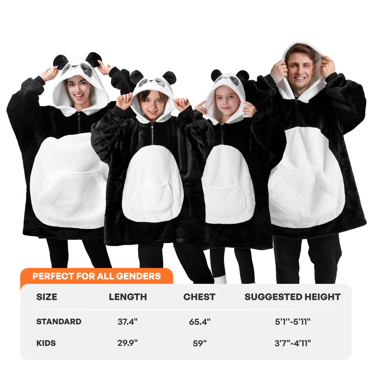 SYNCFUN Wearable Blanket Oversized Sherpa Sweatshirt, Warm and Cozy Hoodie Blanket for Adult Christmas Birthday Gift