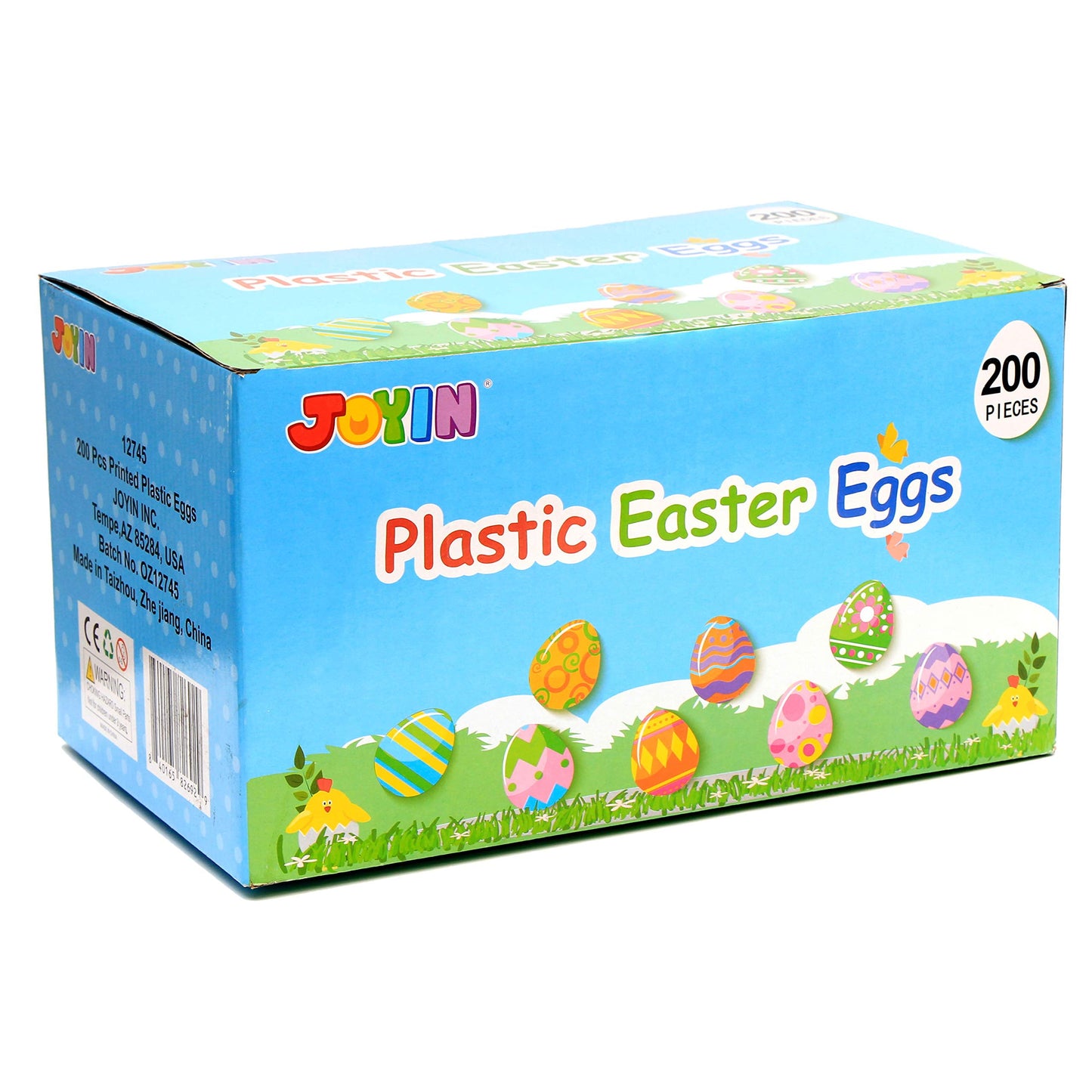 200PCS 2.3" Plastic Easter Eggs Bulk, Large Easter Eggs Fillable for Easter Egg Hunt Basket Stuffed, Party Favors and Decoration, Easter Goodie Bags for Kids