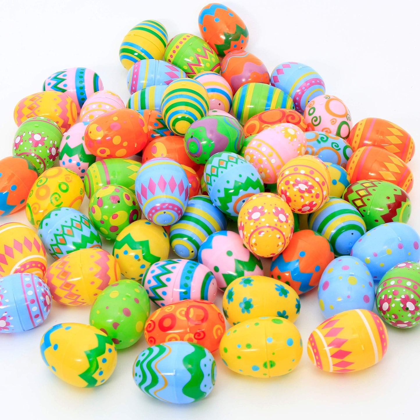 200PCS 2.3" Plastic Easter Eggs Bulk, Large Easter Eggs Fillable for Easter Egg Hunt Basket Stuffed, Party Favors and Decoration, Easter Goodie Bags for Kids