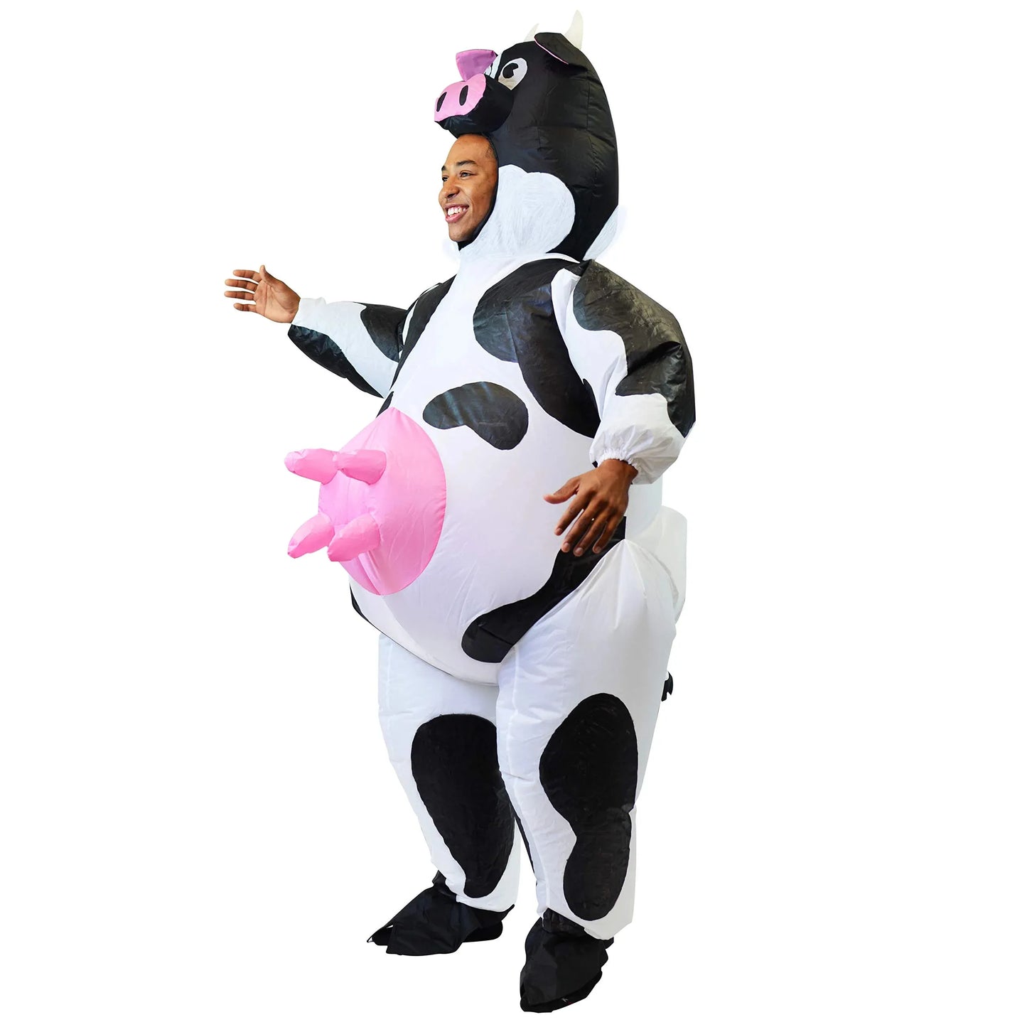 Syncfun Halloween Inflatable Costume for Adults, Air Blow-up Cow Dress Up Unisex Cosplay Costume