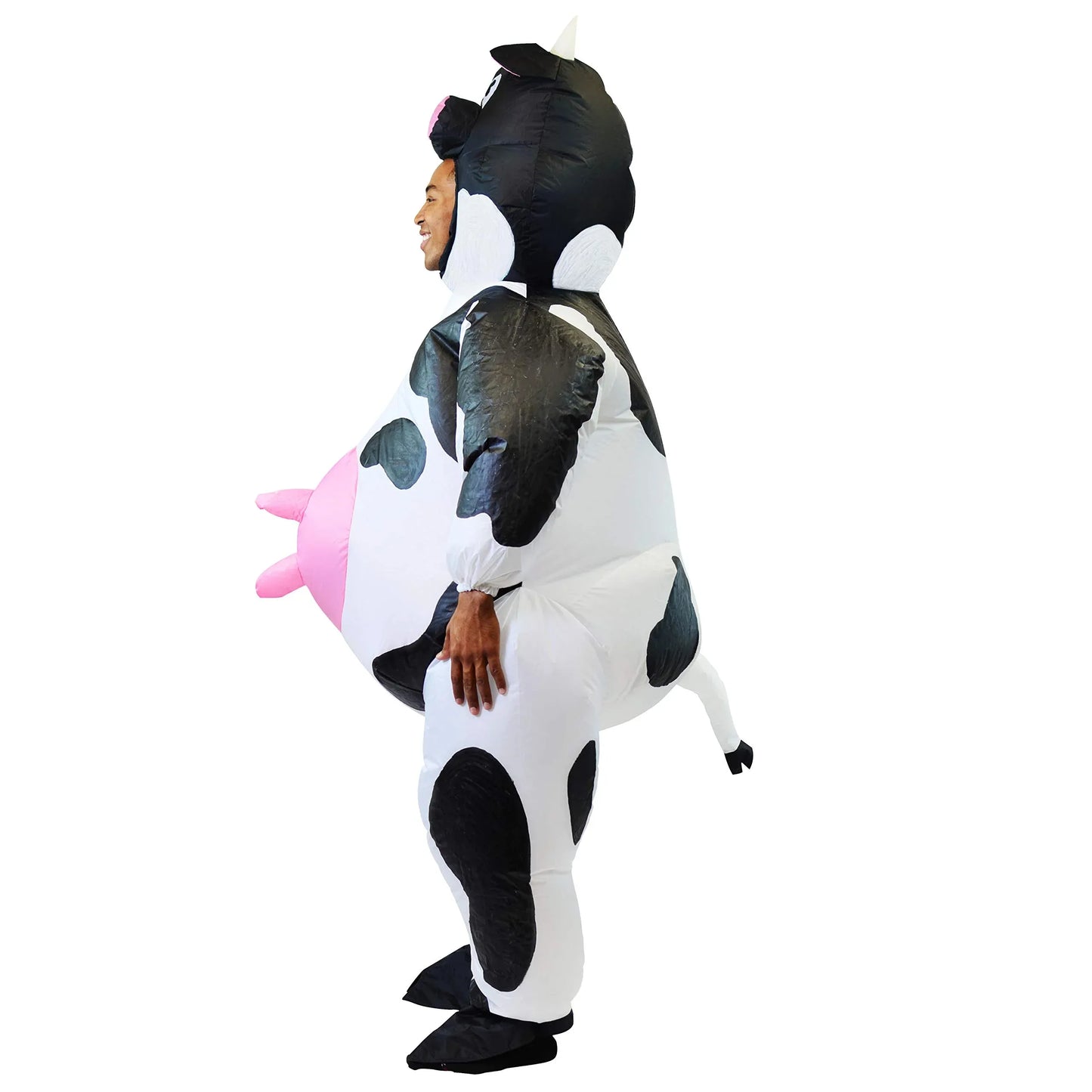 Syncfun Halloween Inflatable Costume for Adults, Air Blow-up Cow Dress Up Unisex Cosplay Costume