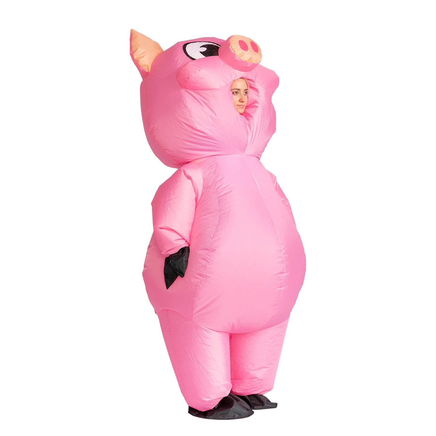 Syncfun Halloween Inflatable Costume for Adults, Air Blow-up Piggy Dress Up Unisex Cosplay Costume (Pink)