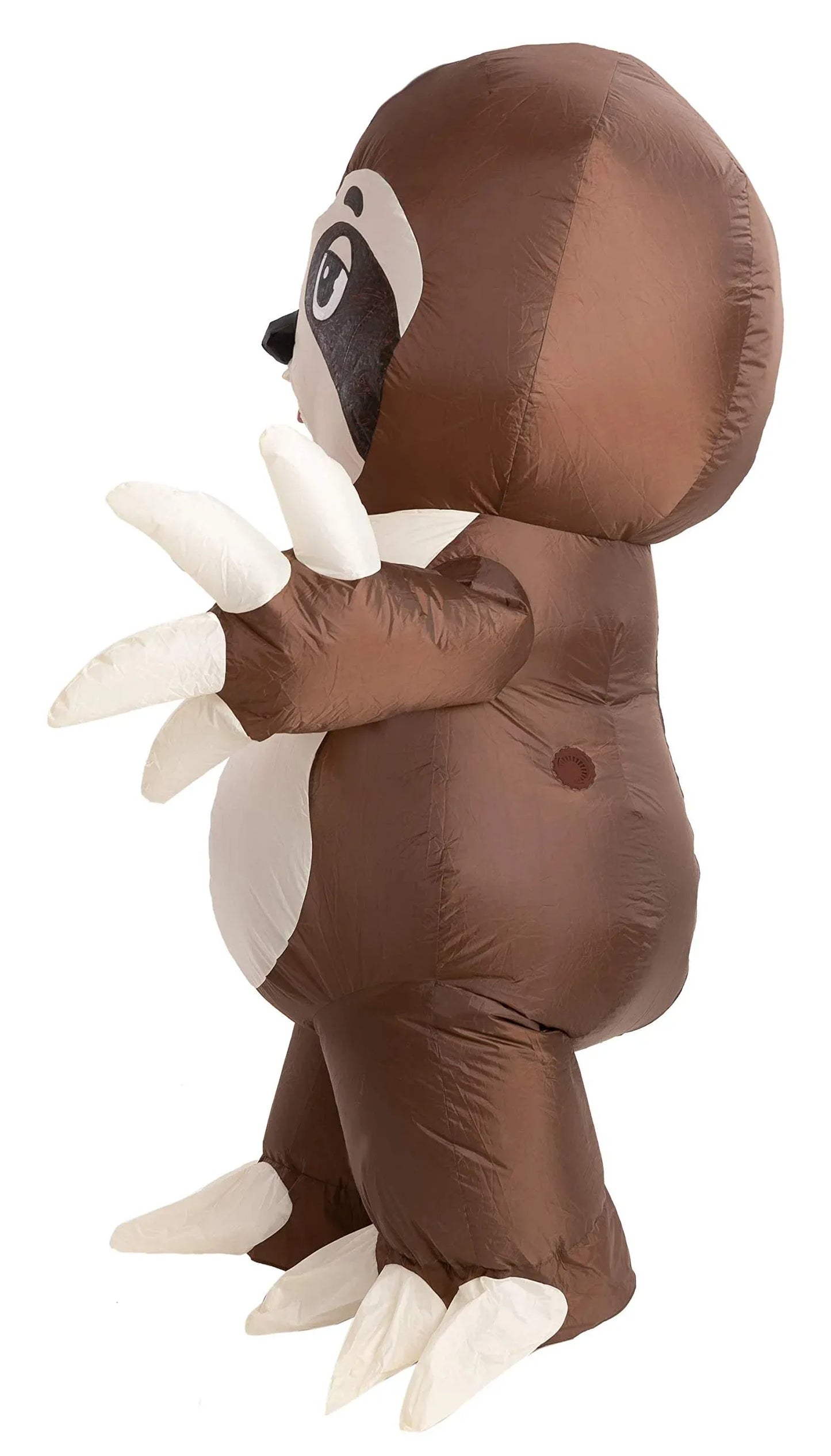 Syncfun Halloween Inflatable Costume for Adults, Air Blow-up Sloth Dress Up Unisex Cosplay Costume (Brown)