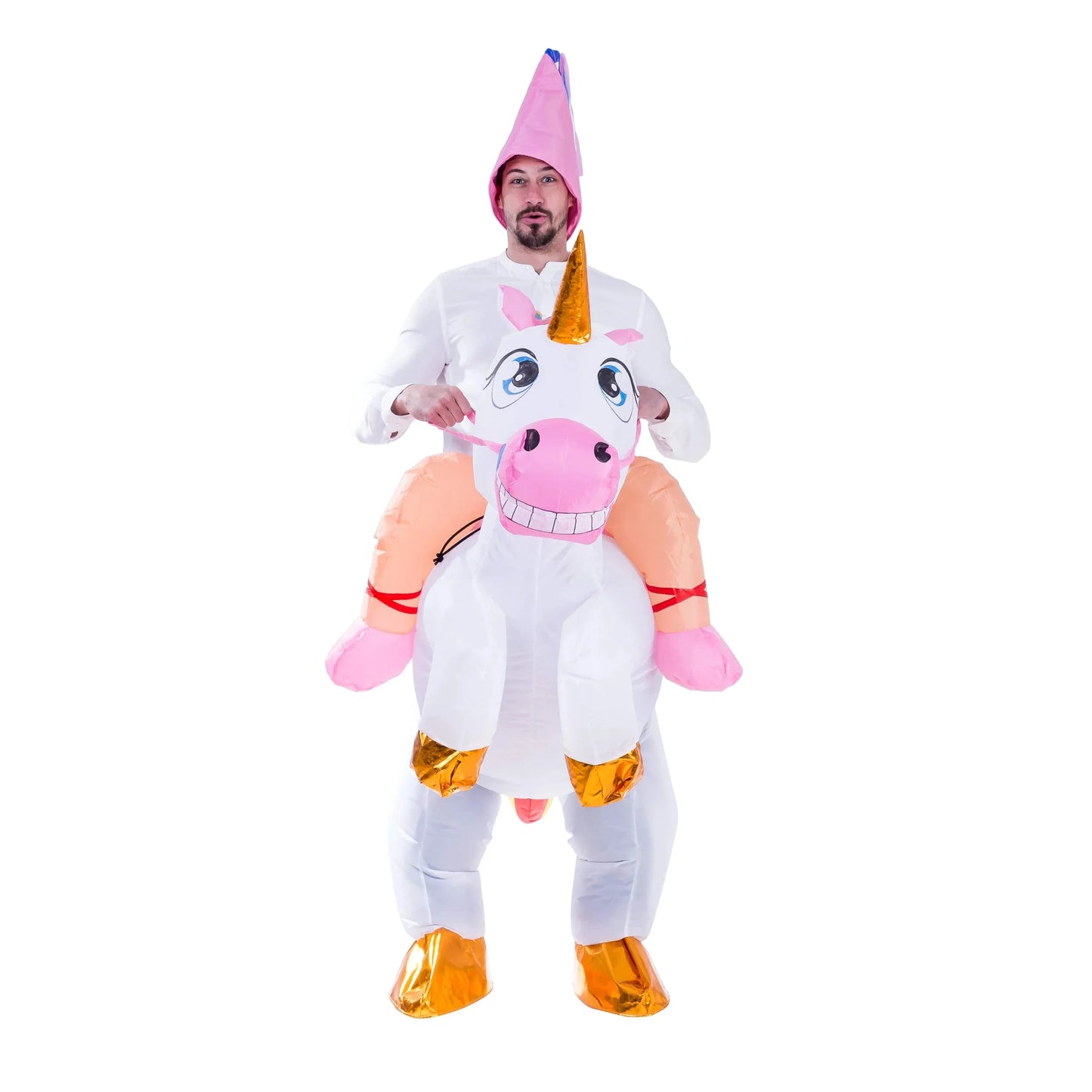 Syncfun Inflatable Costume for Adults, Riding Unicorn Inflatable Halloween Costume