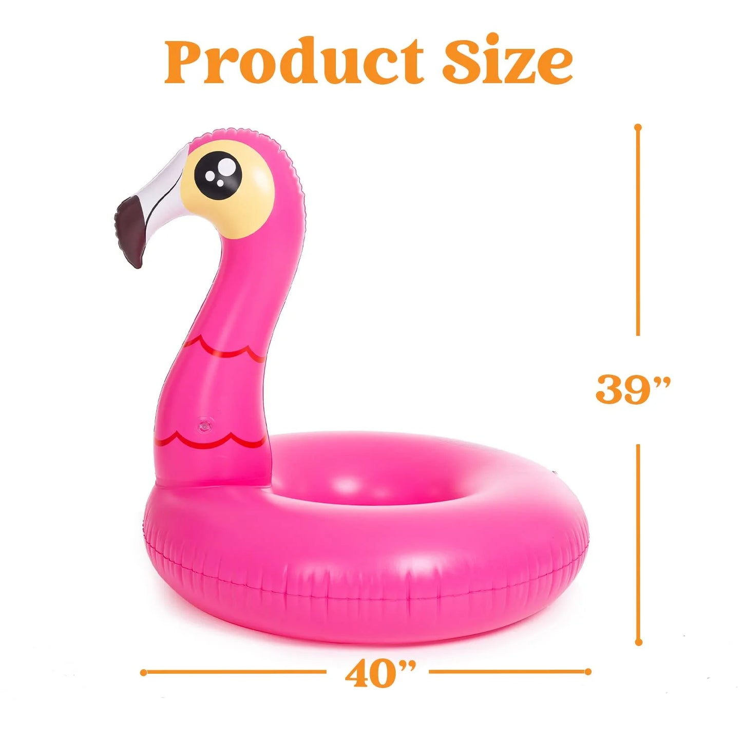 SYNCFUN 2 Packs Flamingo Unicorn Pool Float, Fun Beach Floaties, Inflatable Swimming Pool Tubes Party Toys, Summer Pool Raft Lounger for Adults & Kids