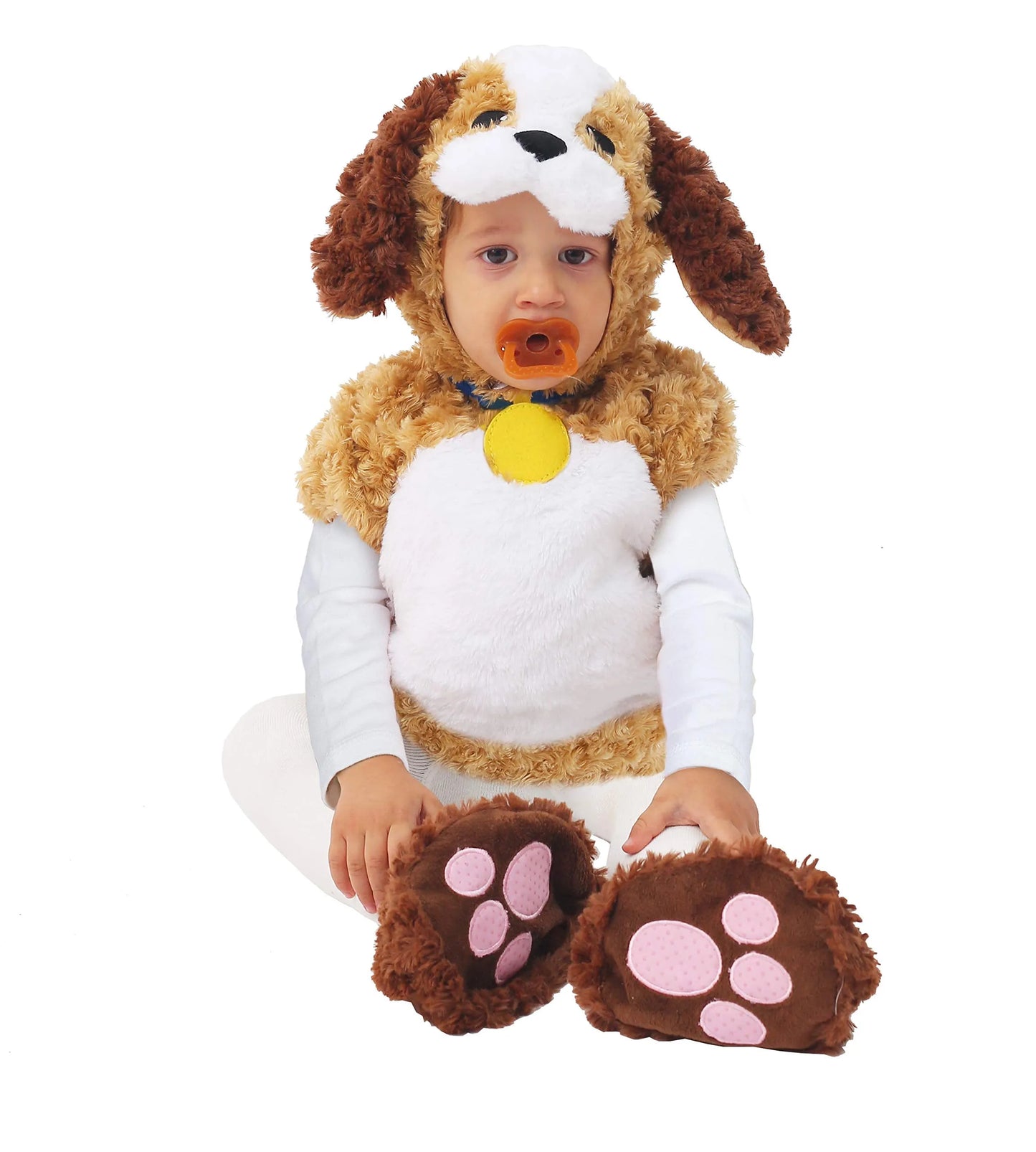 Syncfun Baby Cuddly Puppy Costume Set for Kids Halloween Trick or Treat Infant Costume for Role Play