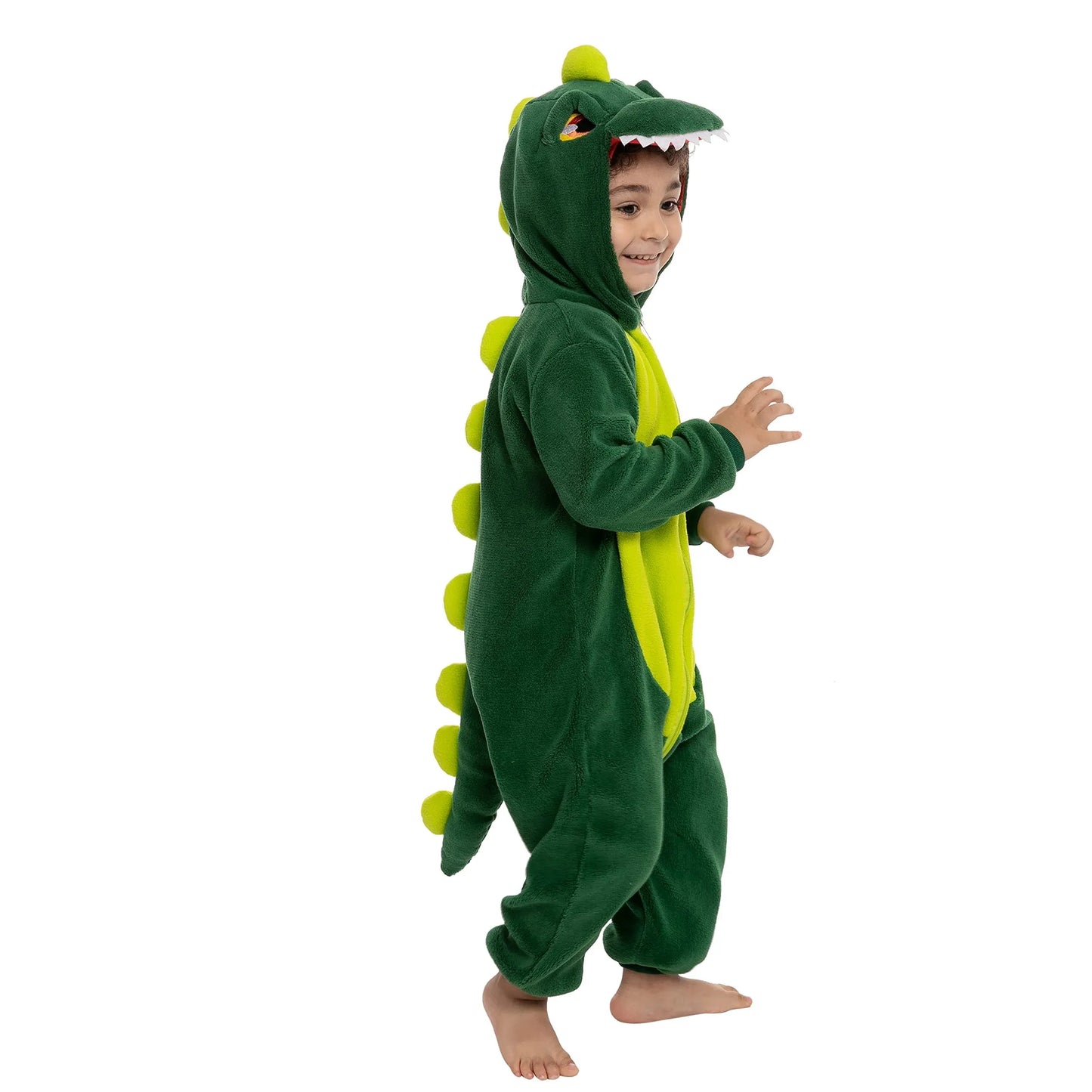 Syncfun Baby Animal Costume, Toddler Dinosaur Pajama, Plush jumpsuit Pajama Infant Romper for Halloween Party Dress Up 1-4 Year