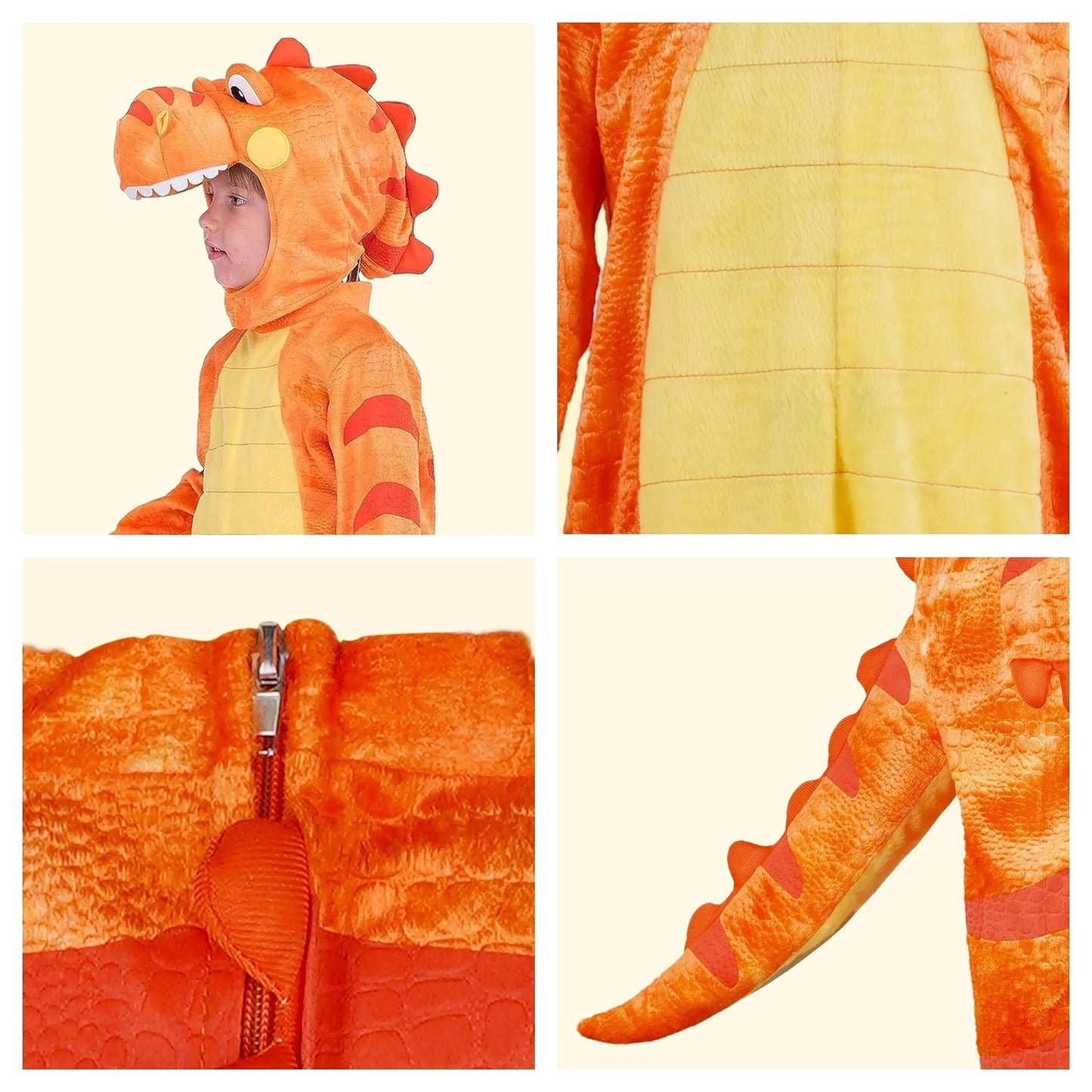 Syncfun T-Rex Costume, Dinosaur Costume with Toy Egg for Kids, Toddler Halloween Dress Up Party