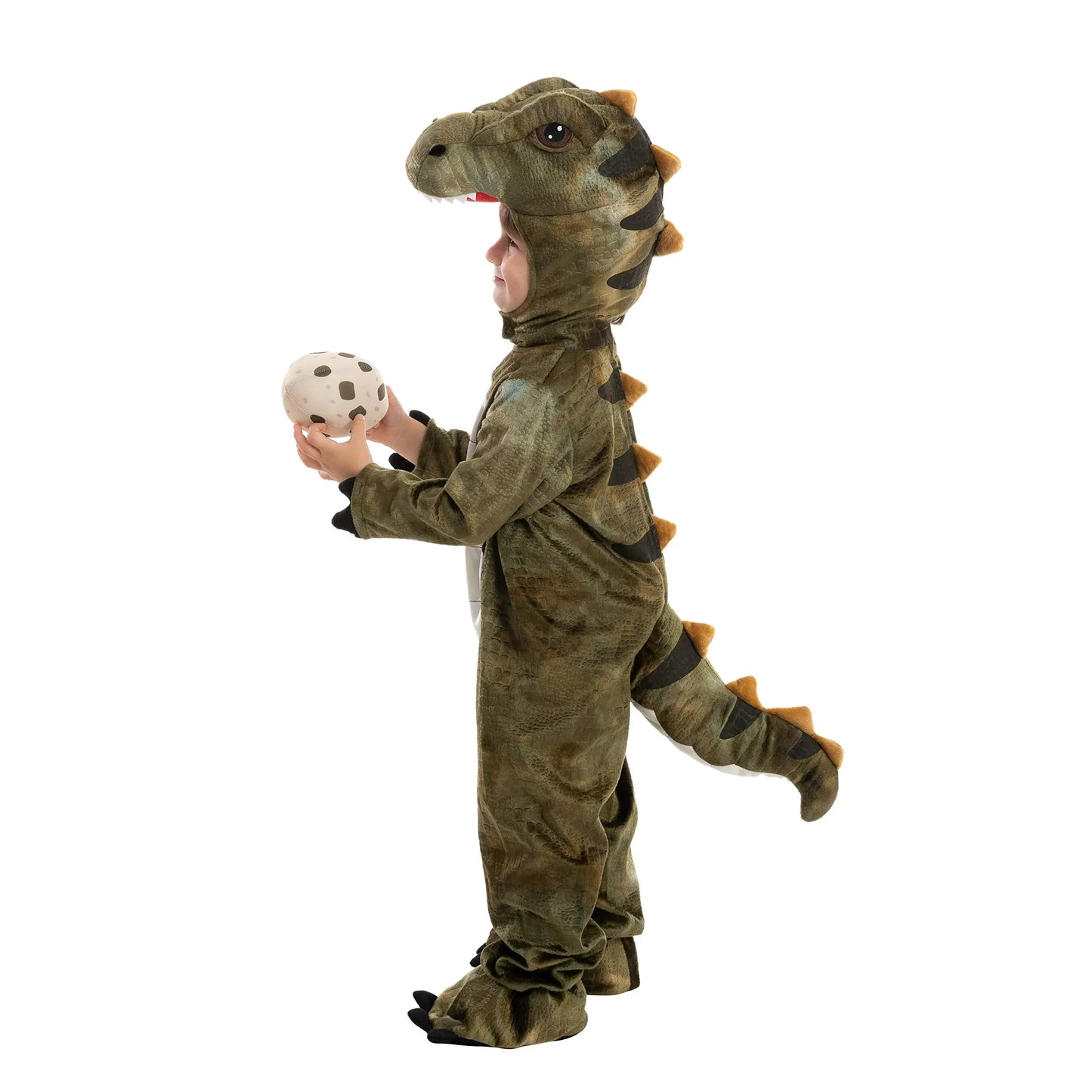 Syncfun T-rex Costume Dinosaur Jumpsuit with Toy Egg for Kids Halloween Dress Up Party