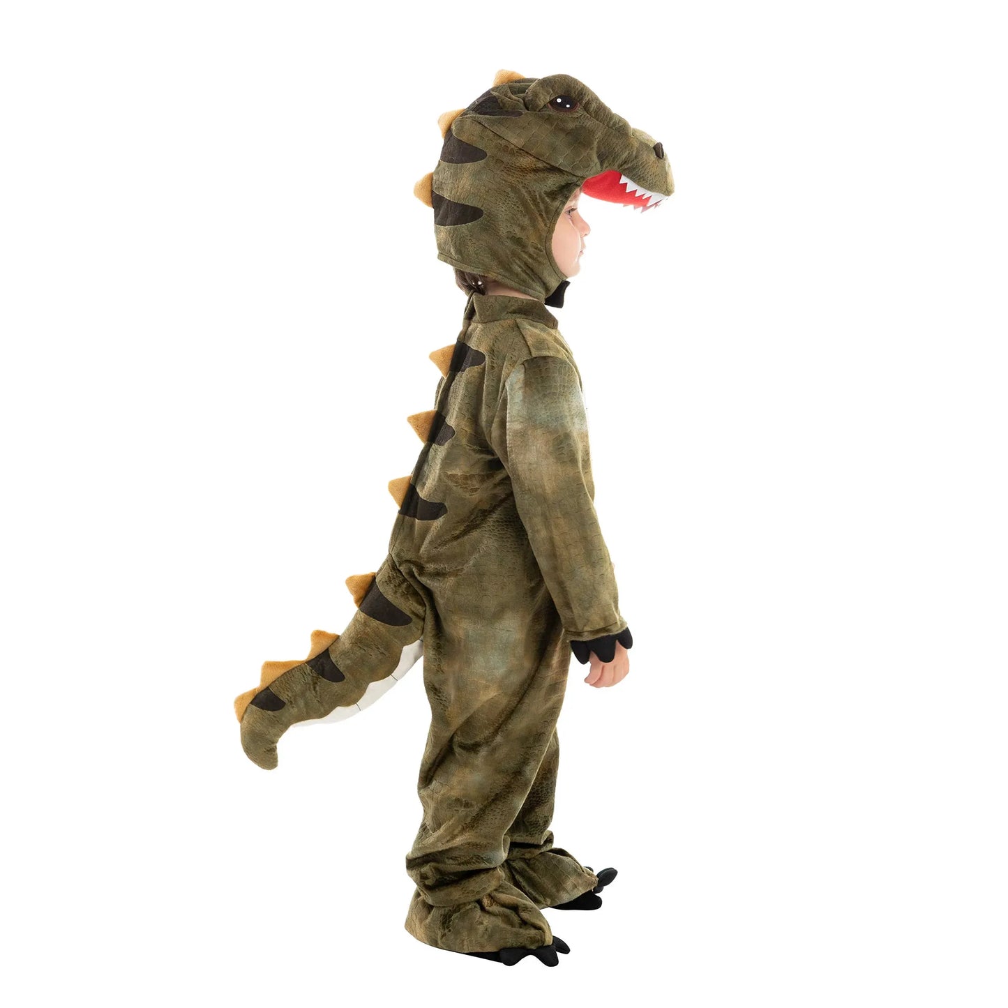 Syncfun T-rex Costume Dinosaur Jumpsuit with Toy Egg for Kids Halloween Dress Up Party