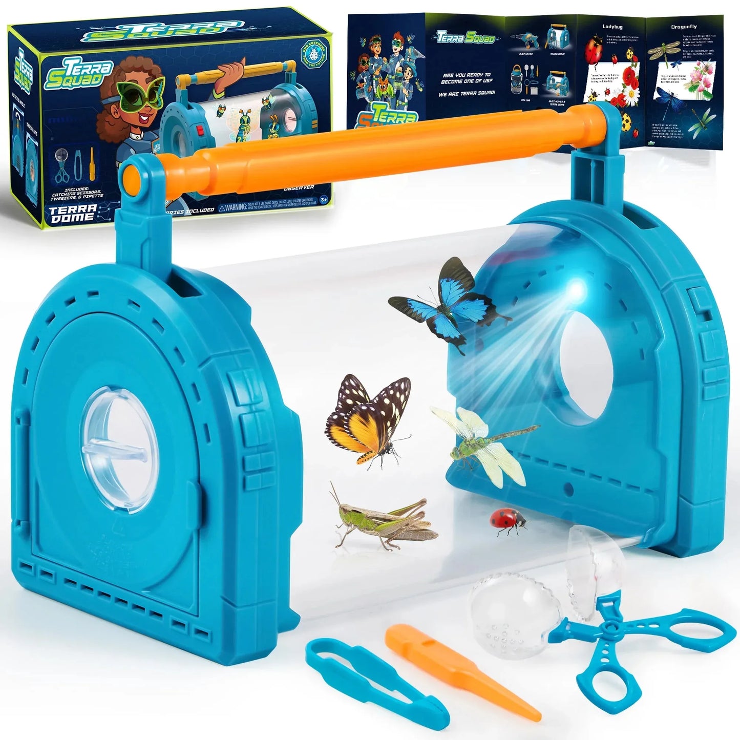Syncfun Bug Catcher Kit for Kids, Light Up Critter Habitat Box for Indoor Outdoor Insect Collecting, Gift for Boys & Girls