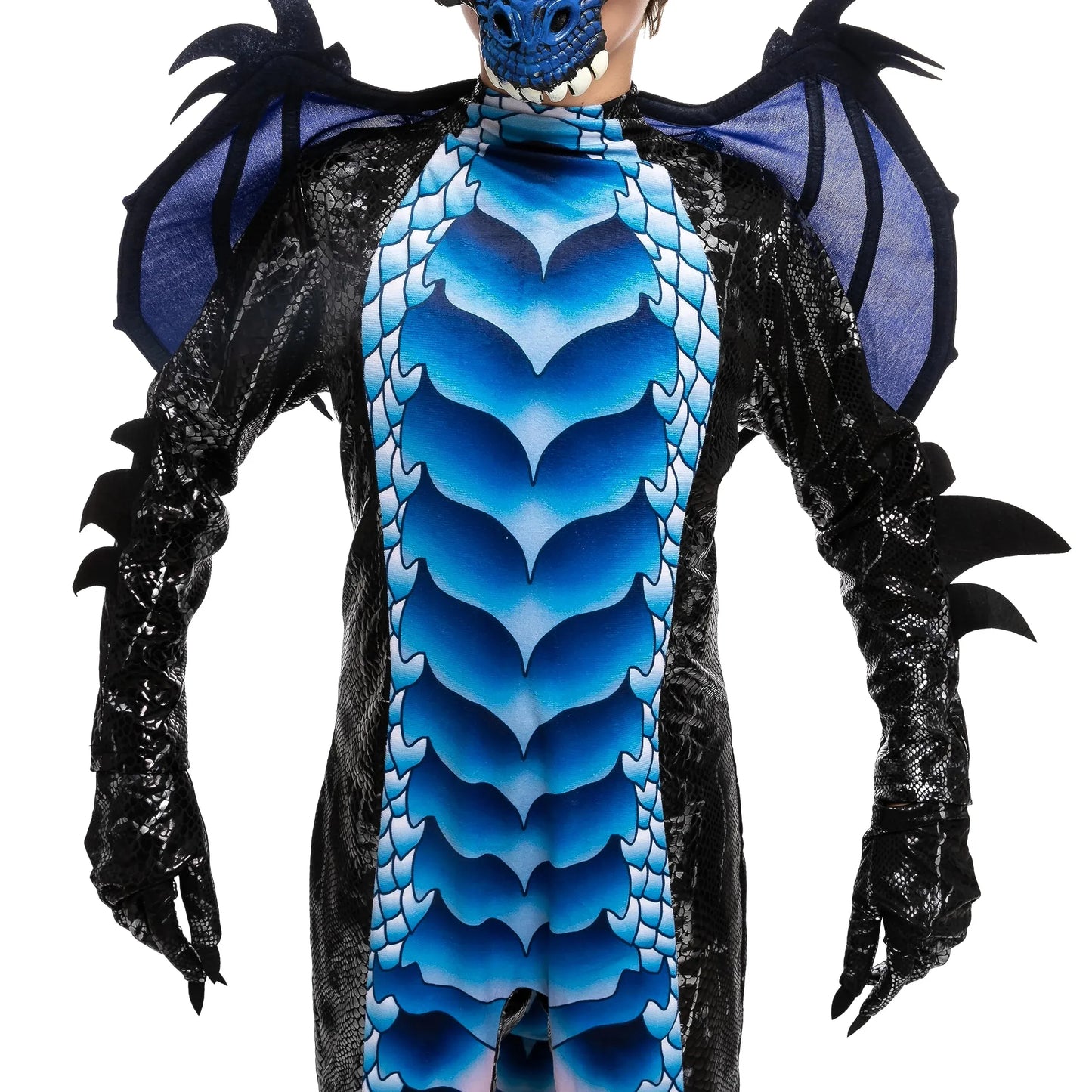 Syncfun Dragon Costume for Kids, Boys Dragon Costume with Dragon Wings, Tail and Mask Set for Toddlers Halloween Dress Up 5-12 Years