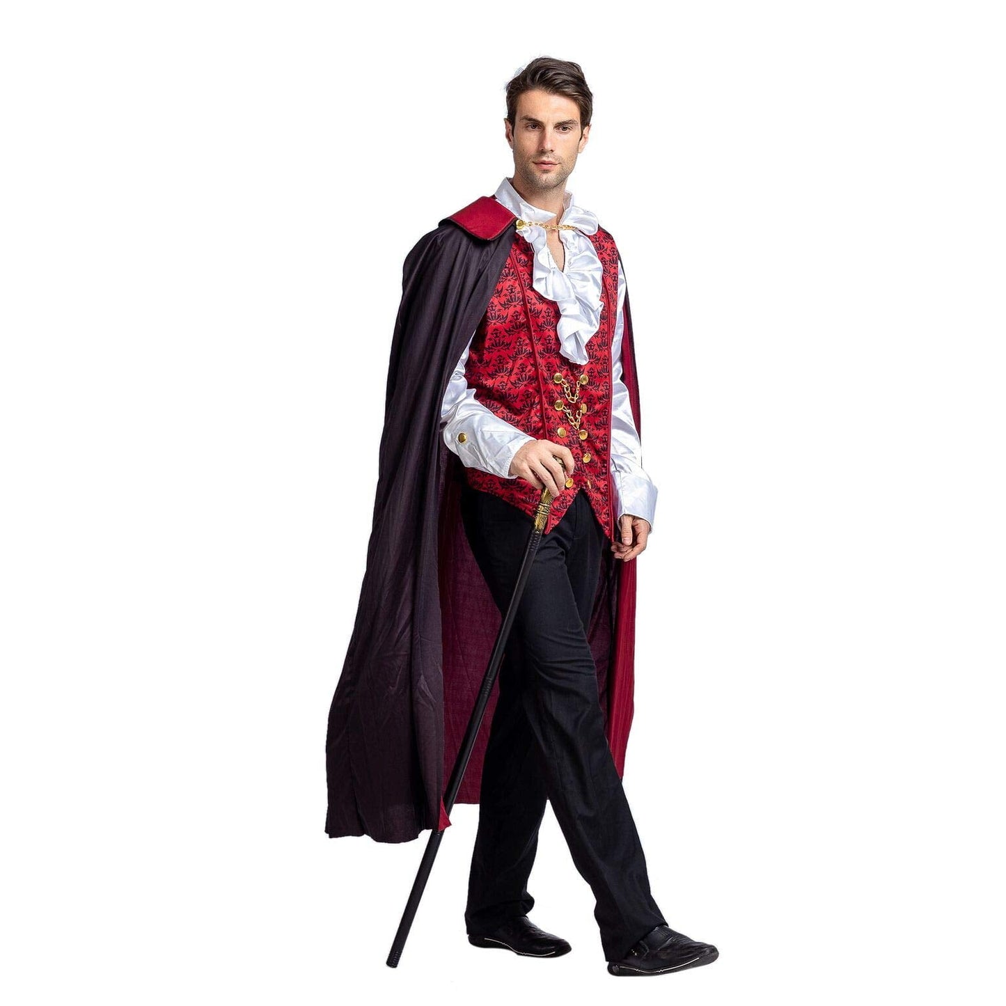 Syncfun Halloween Vampire Costume Set for Adult Halloween Costumes Party Fancy Dress-up