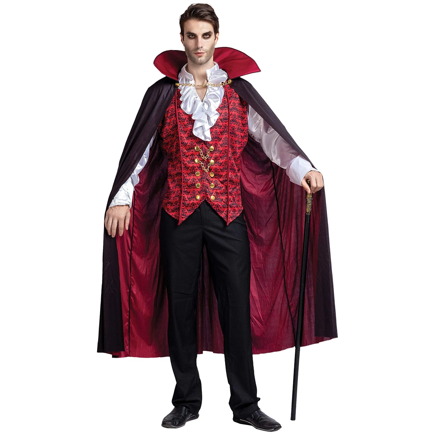 Syncfun Halloween Vampire Costume Set for Adult Halloween Costumes Party Fancy Dress-up