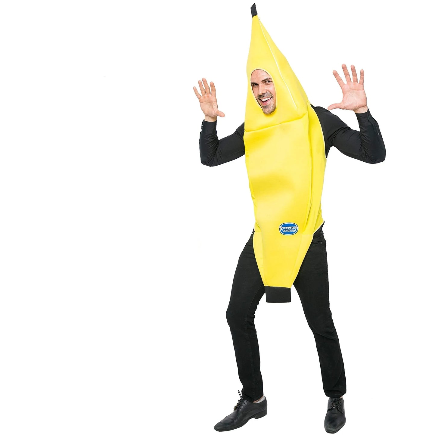 Syncfun Men Banana Fruit Halloween Costume Set for Adult Dress Up Party Role play Cosplay