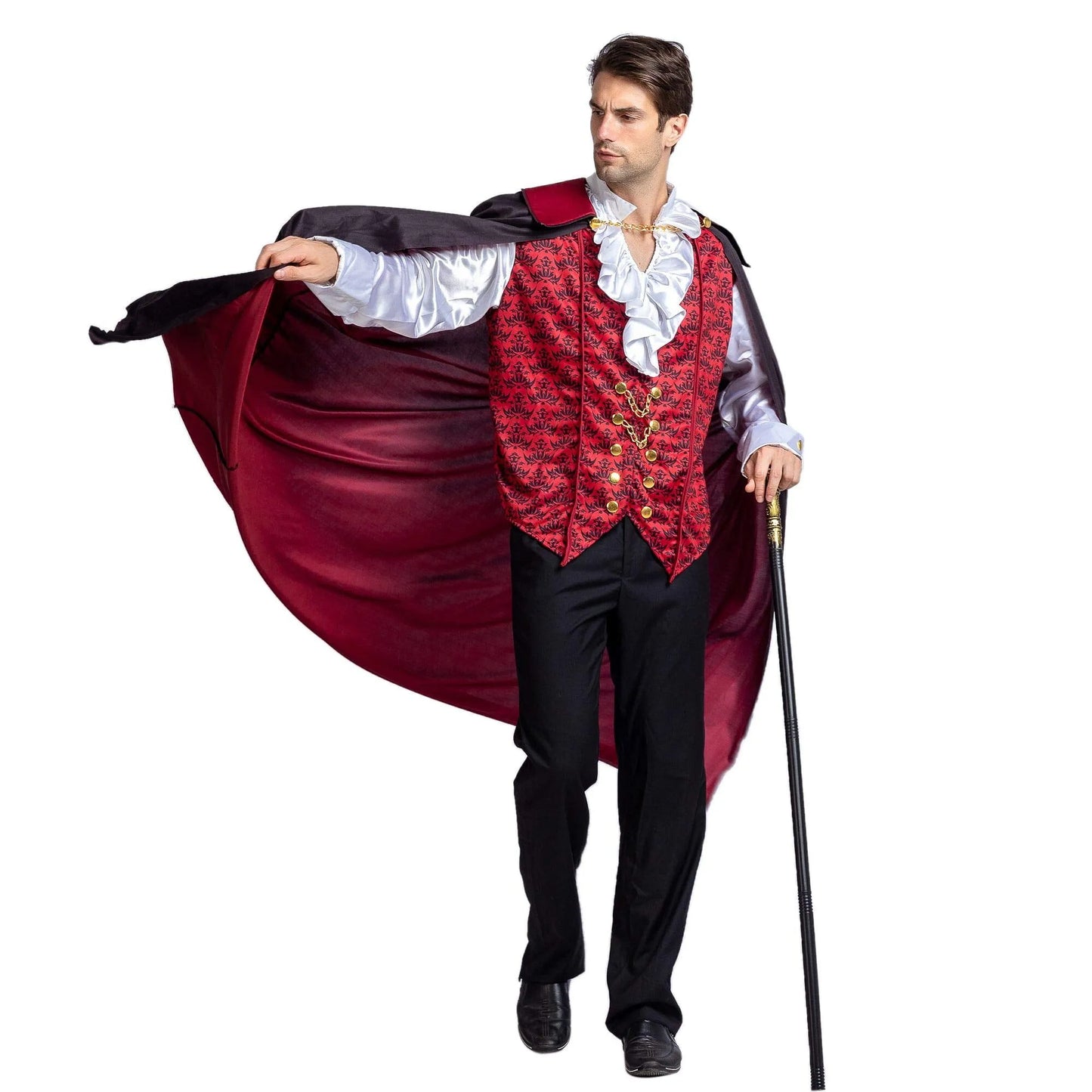 Syncfun Halloween Vampire Costume Set for Adult Halloween Costumes Party Fancy Dress-up