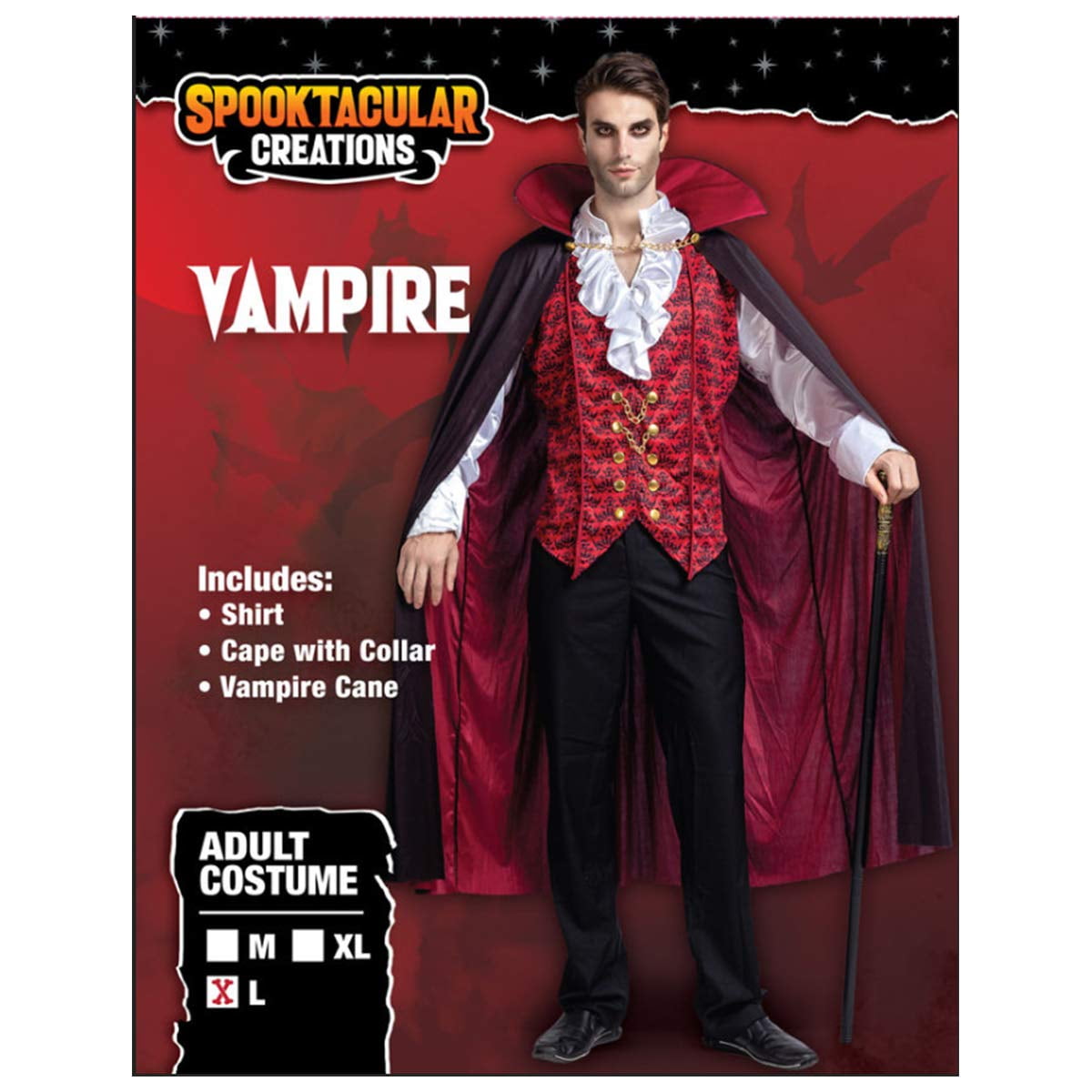 Syncfun Halloween Vampire Costume Set for Adult Halloween Costumes Party Fancy Dress-up